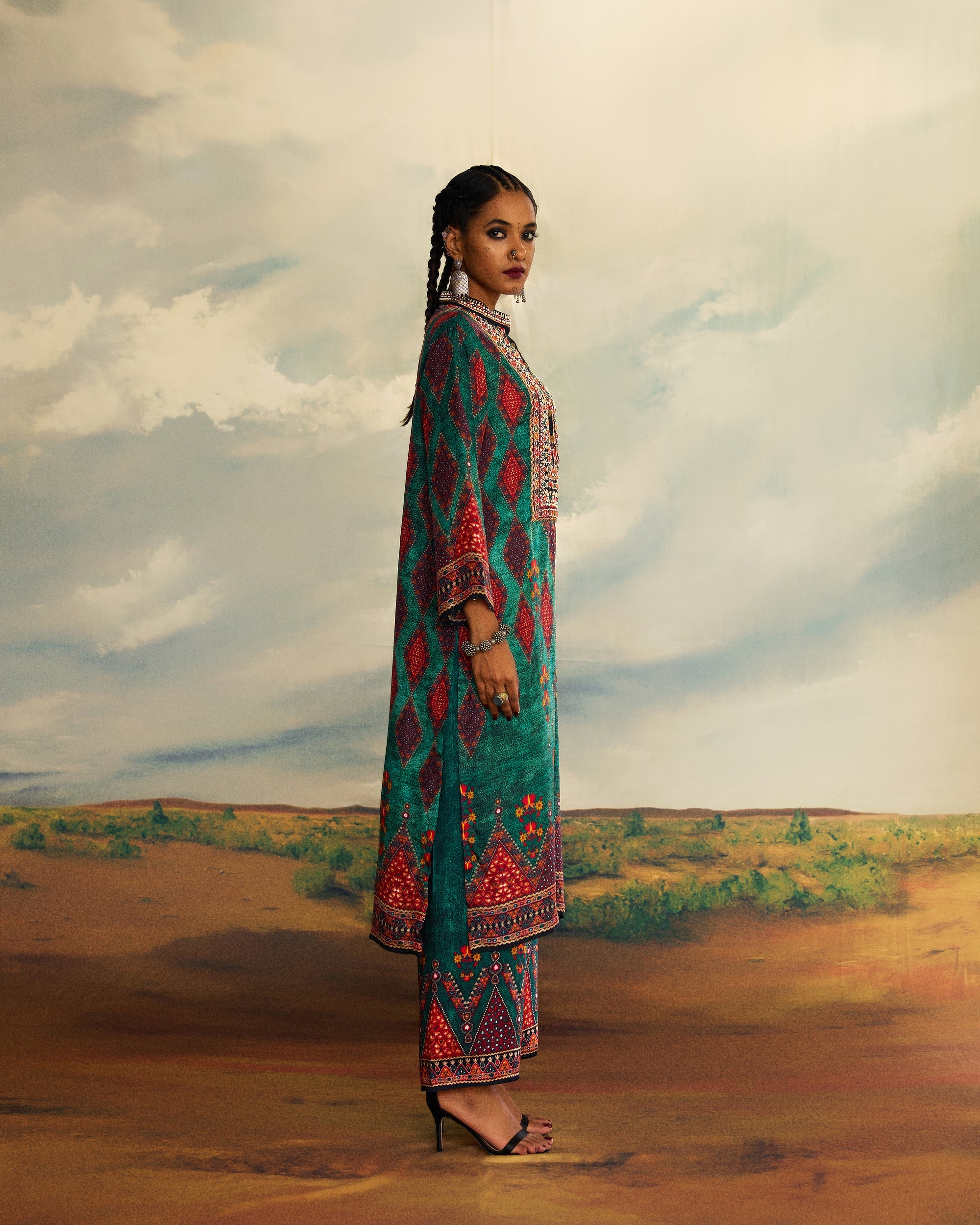 Kutch : Champa - Teal