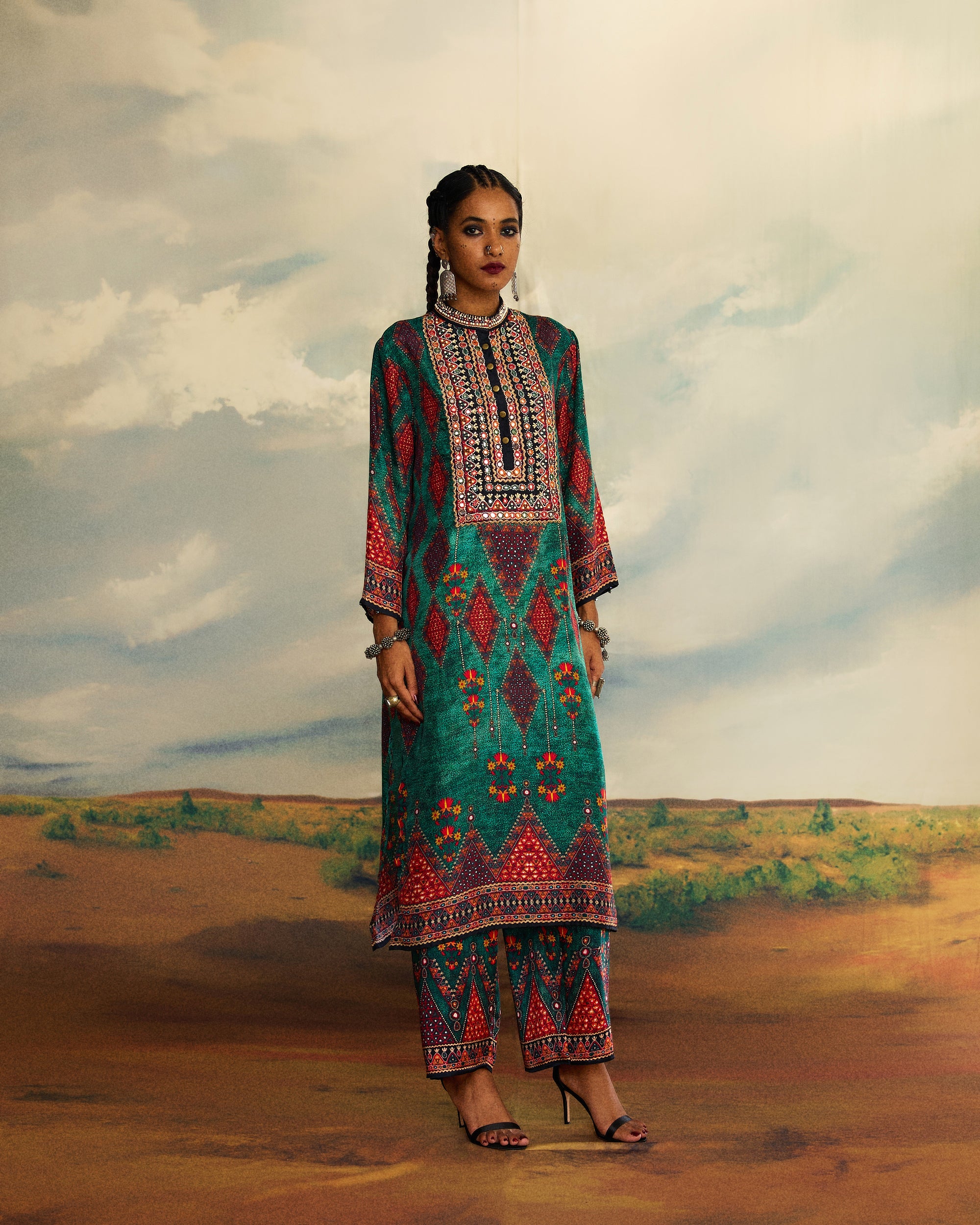 Kutch : Champa - Teal