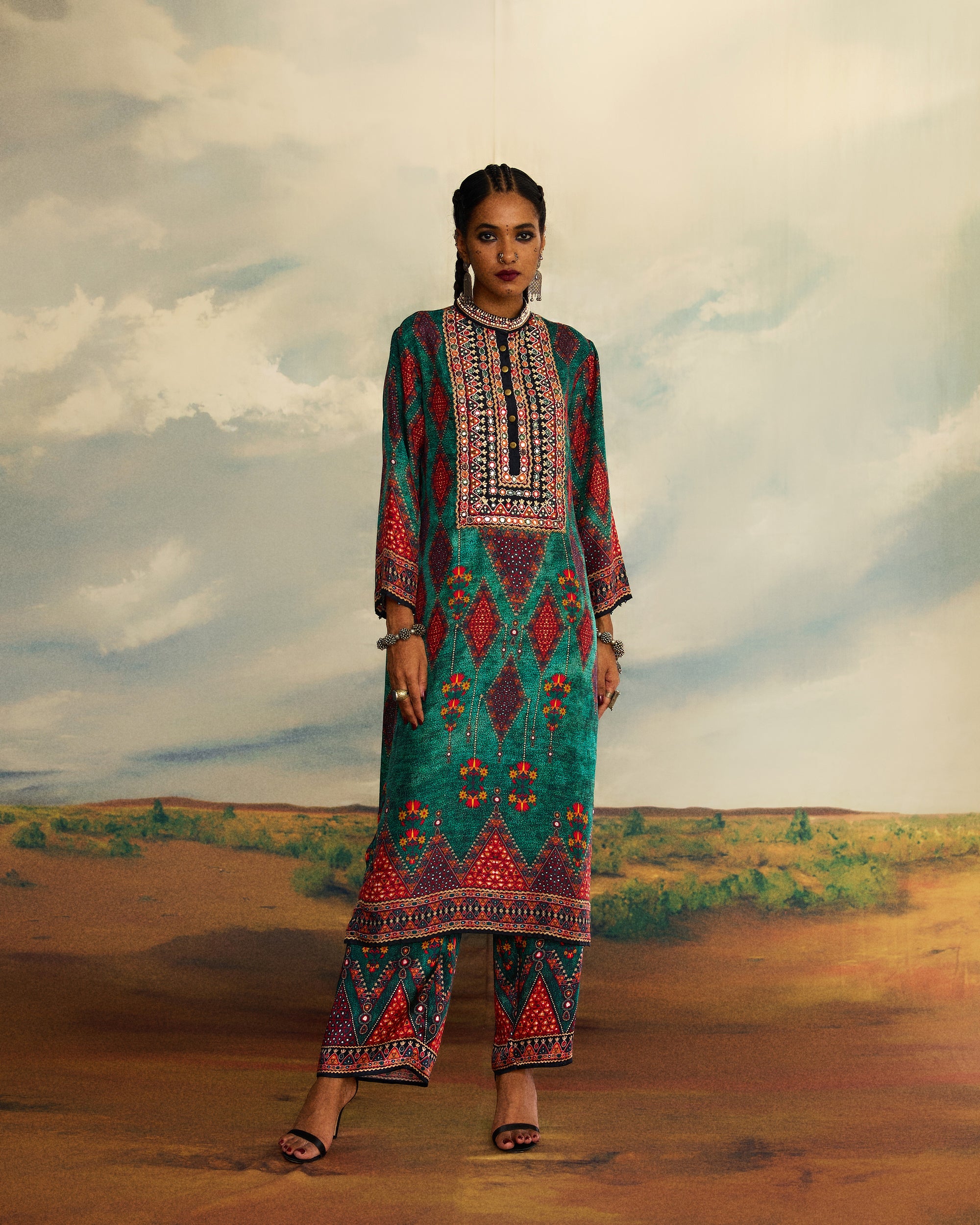Kutch : Champa - Teal