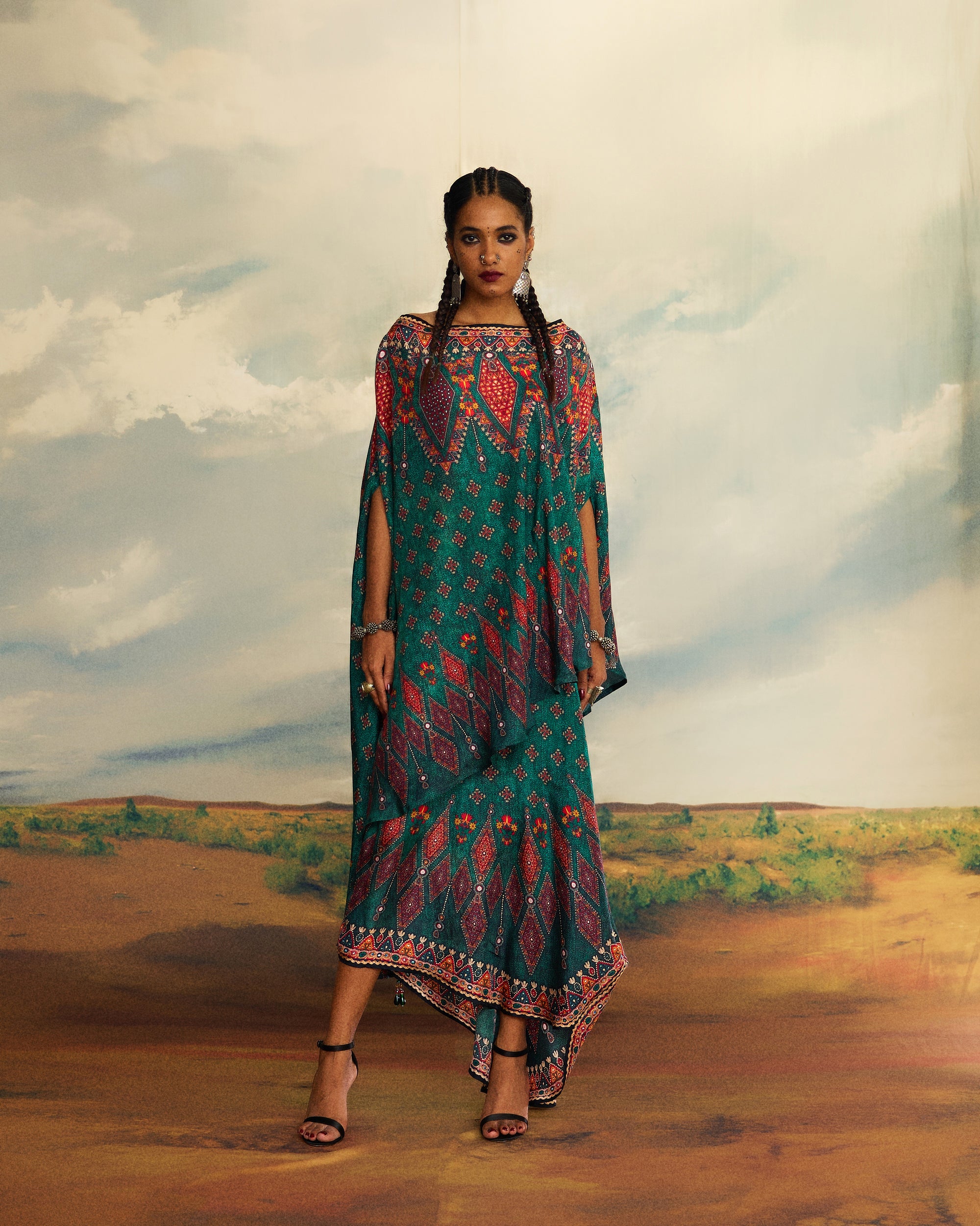 Kutch : Kamini - Teal