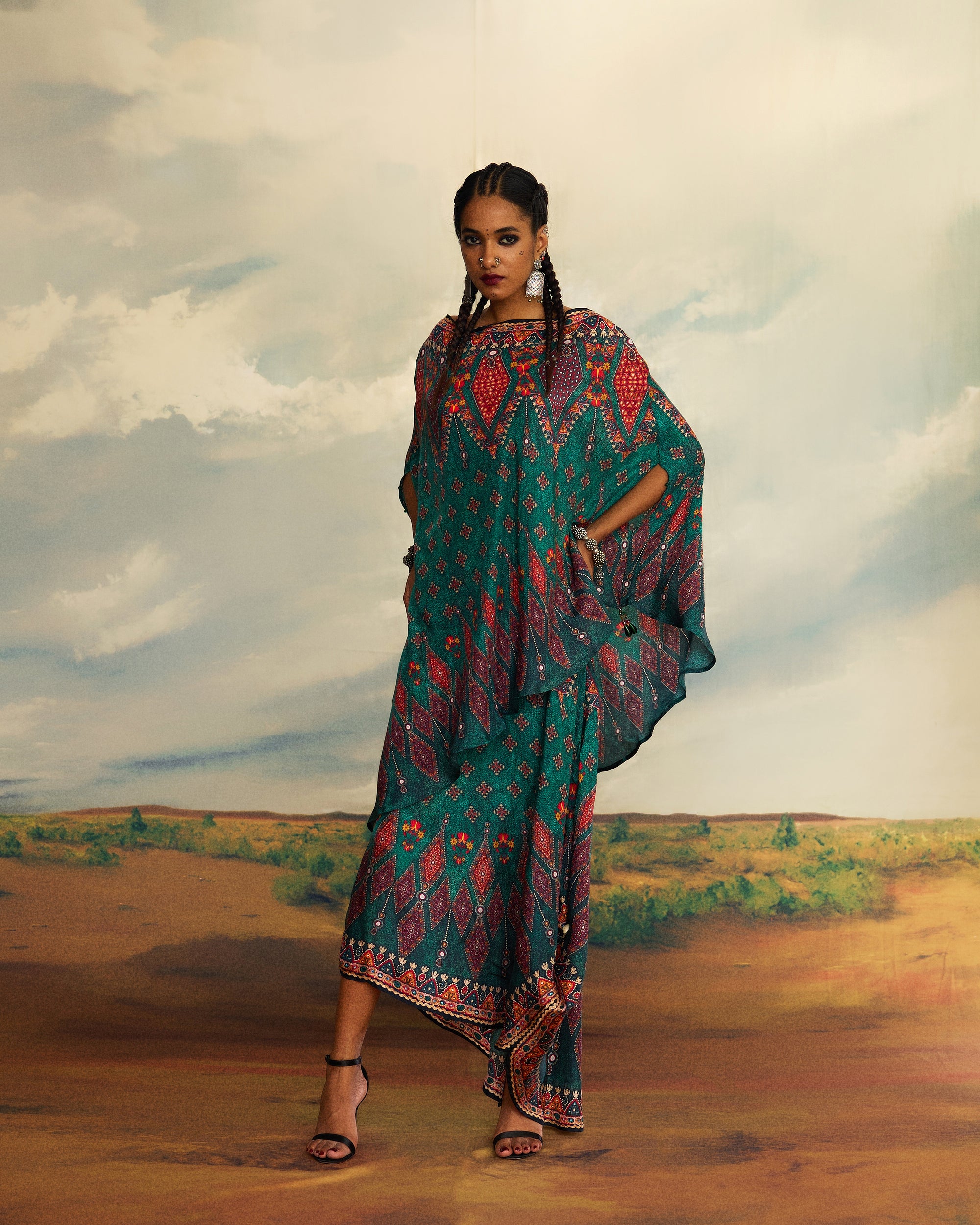 Kutch : Kamini - Teal