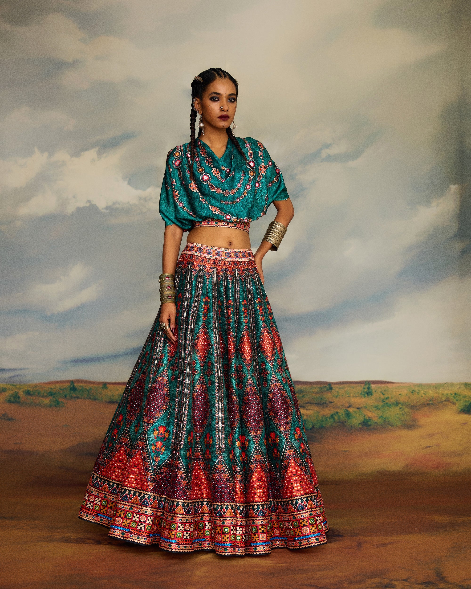 Kutch : Varsha Leela - Teal