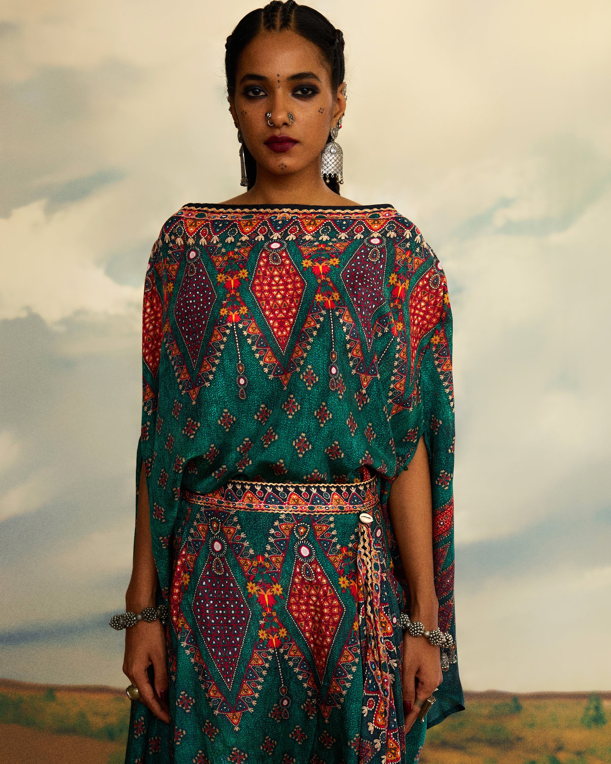 Kutch : Kamini - Teal