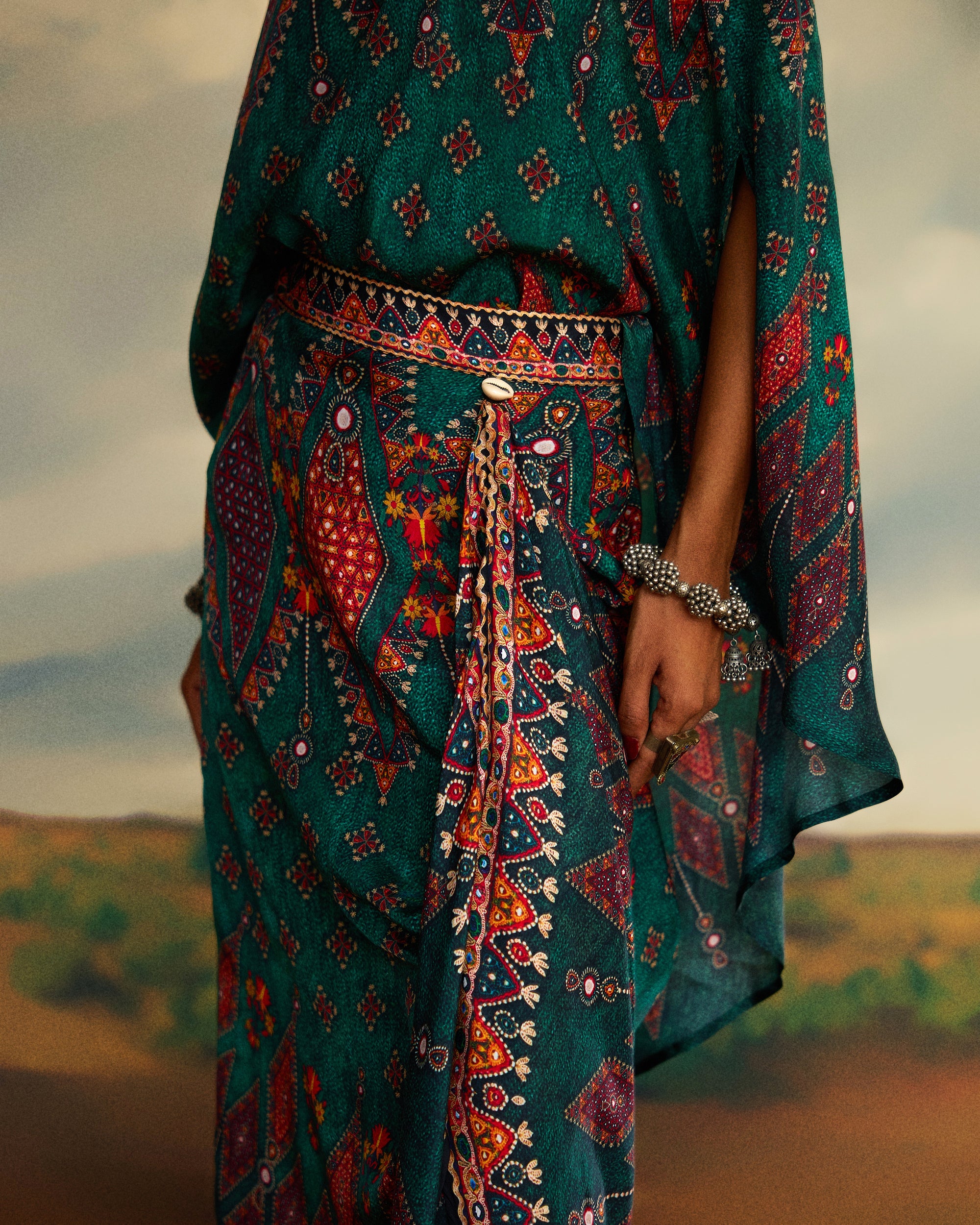 Kutch : Kamini - Teal