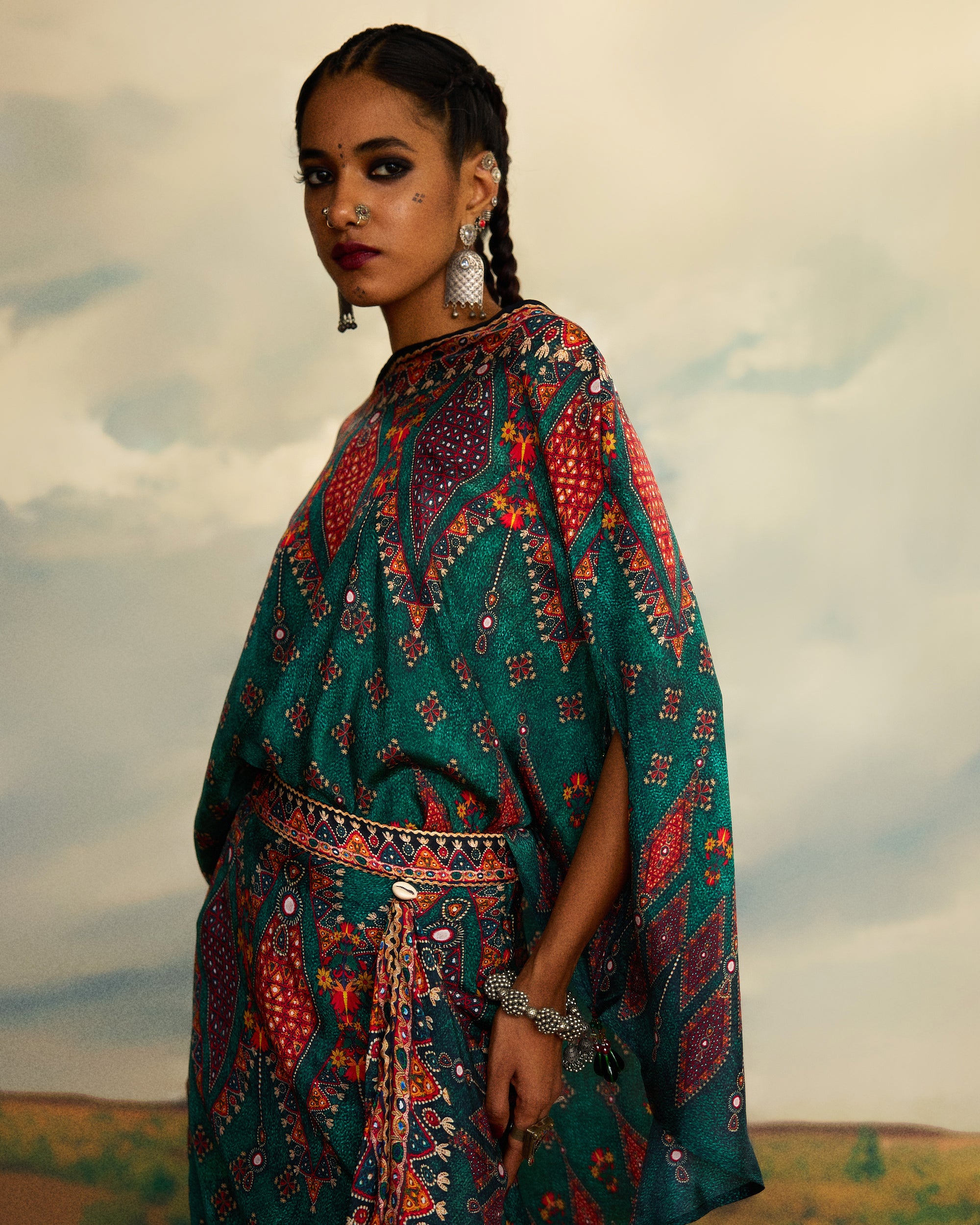 Kutch : Kamini - Teal