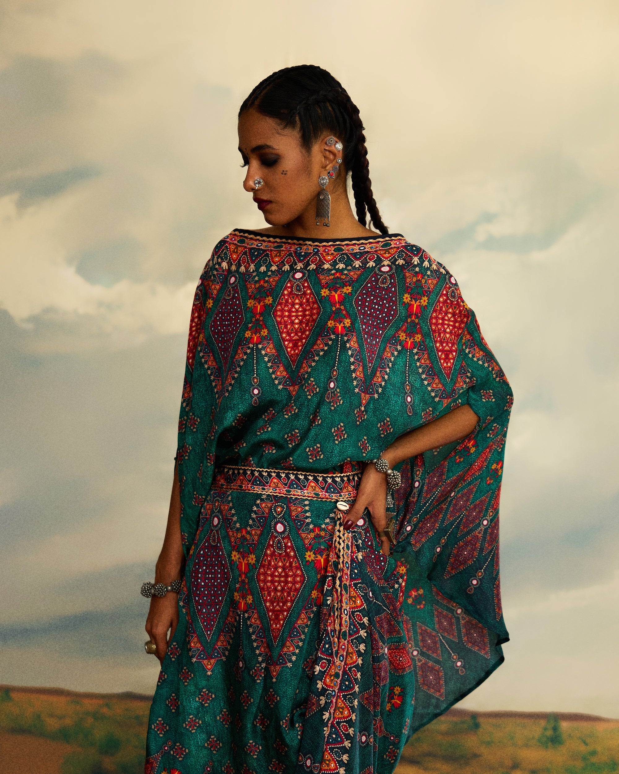 Kutch : Kamini - Teal
