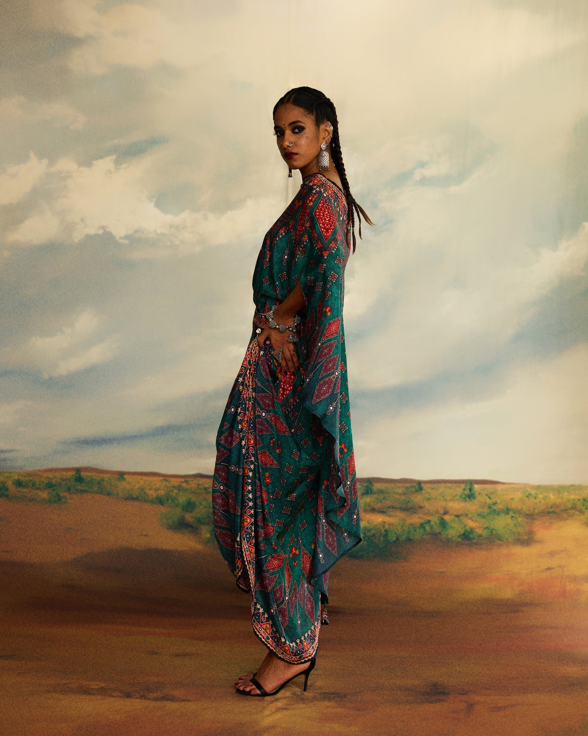 Kutch : Kamini - Teal