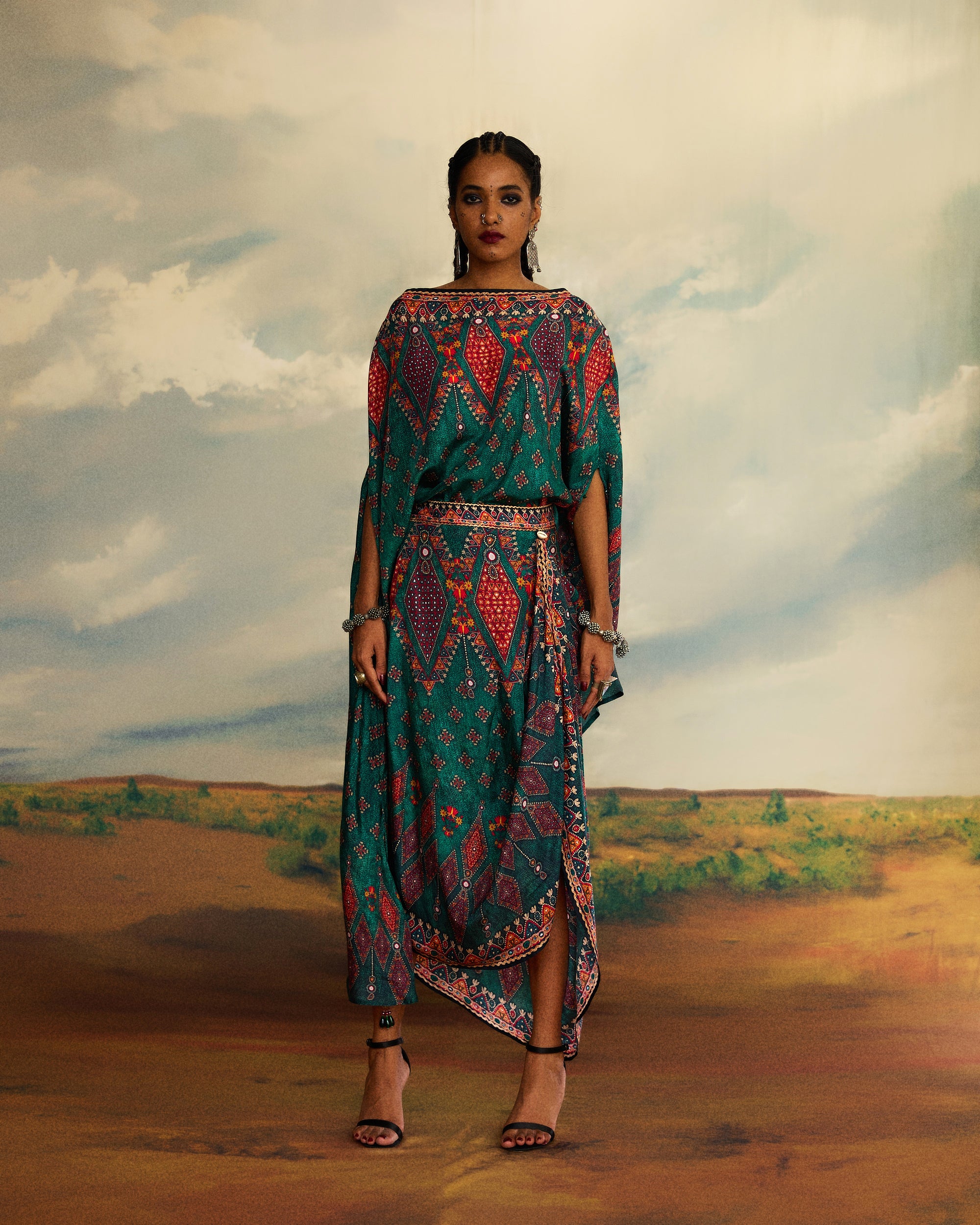 Kutch : Kamini - Teal