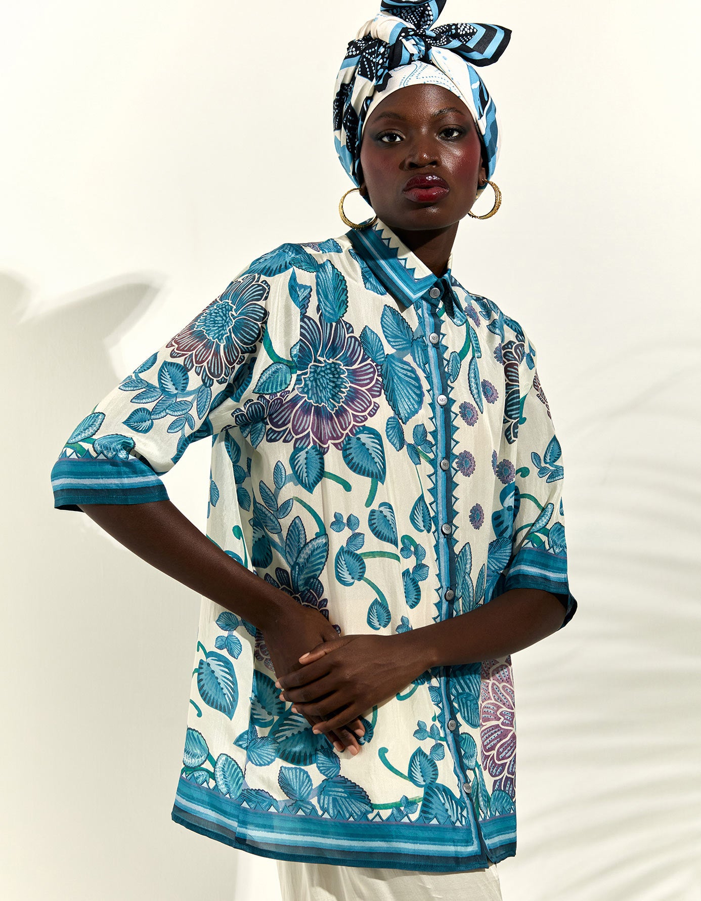 Jamaica : Maizah - Ivory/Blue