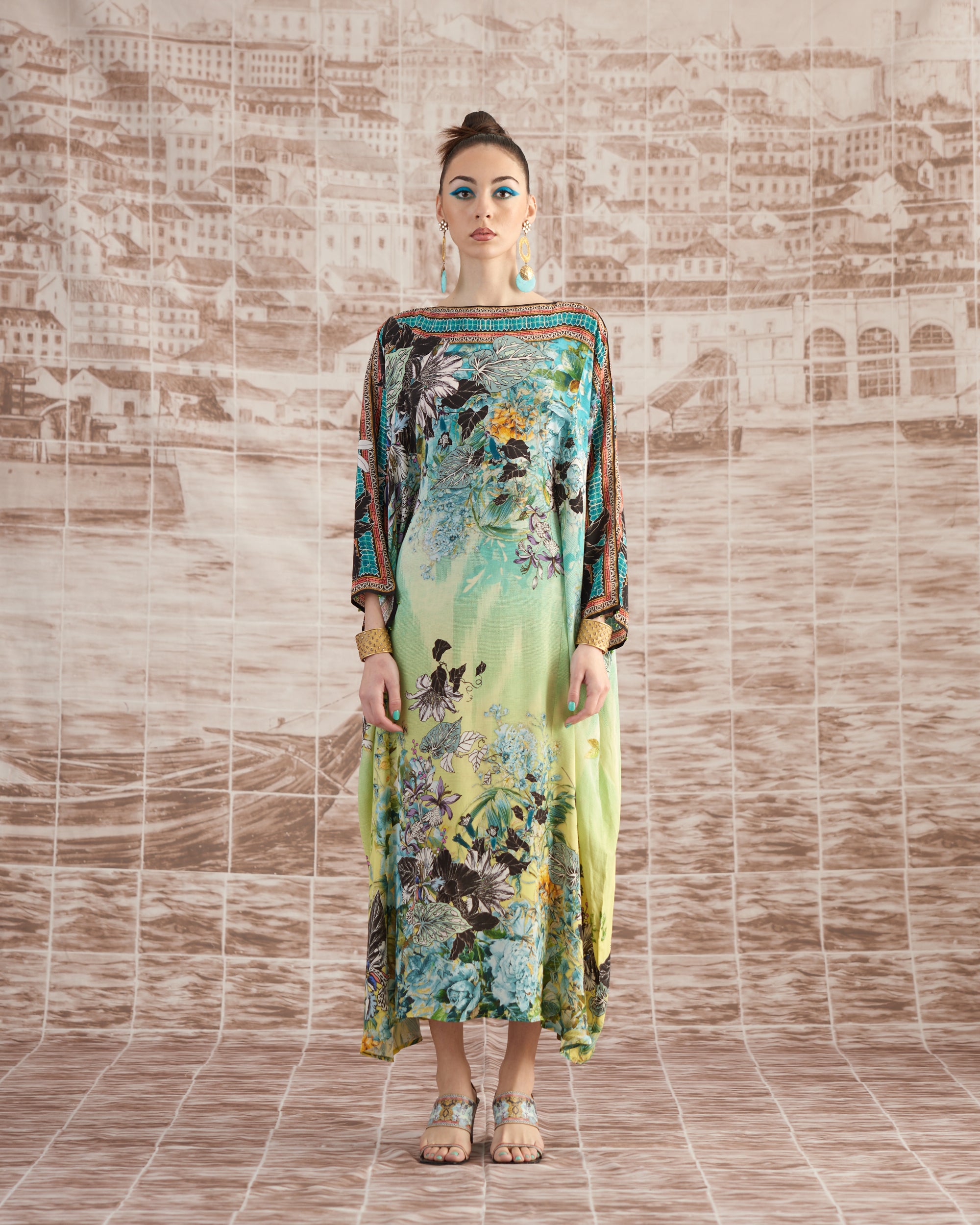 Love in Portofino (Maldives) : Aayat - Aqua/Lime