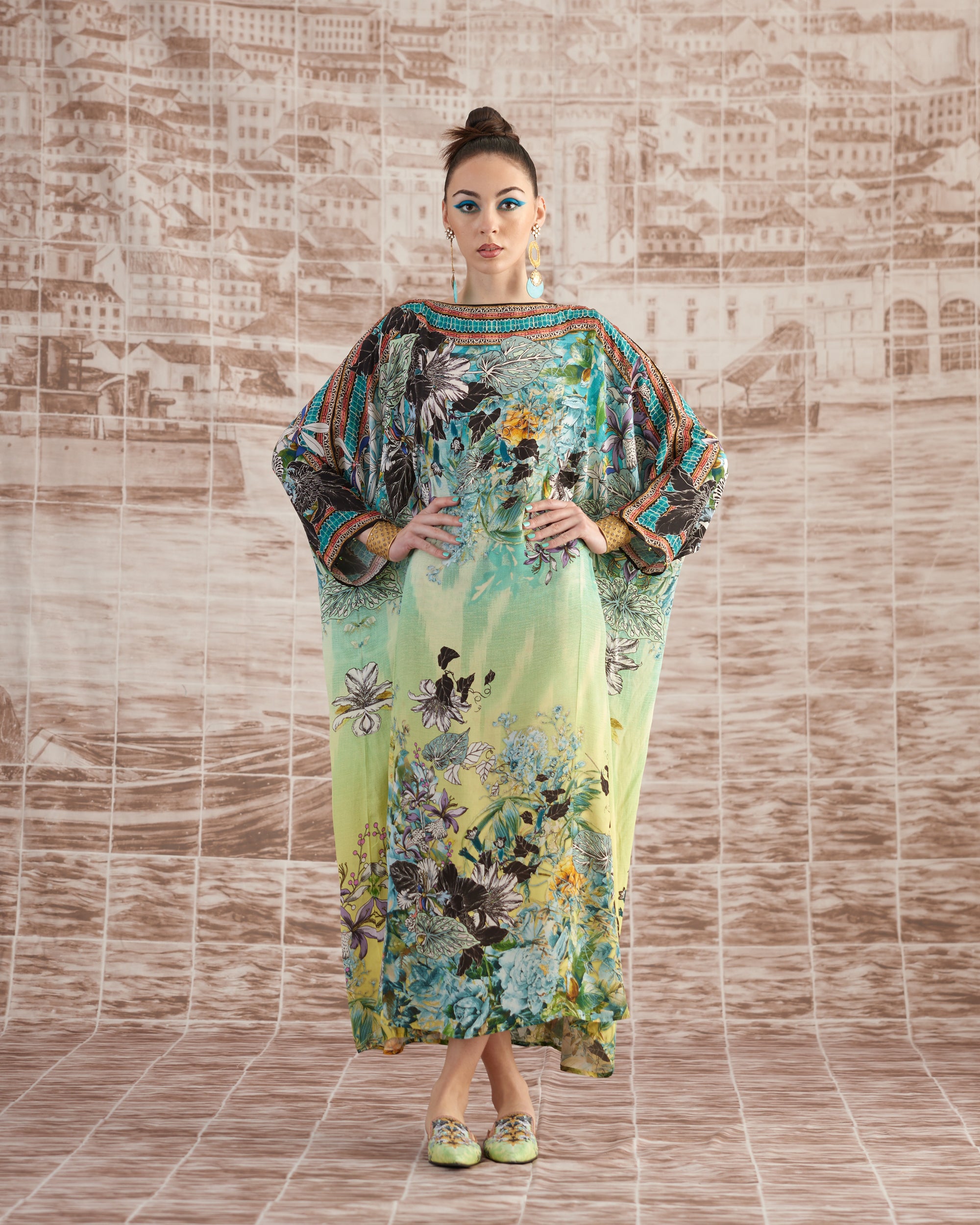 Love in Portofino (Maldives) : Aayat - Aqua/Lime