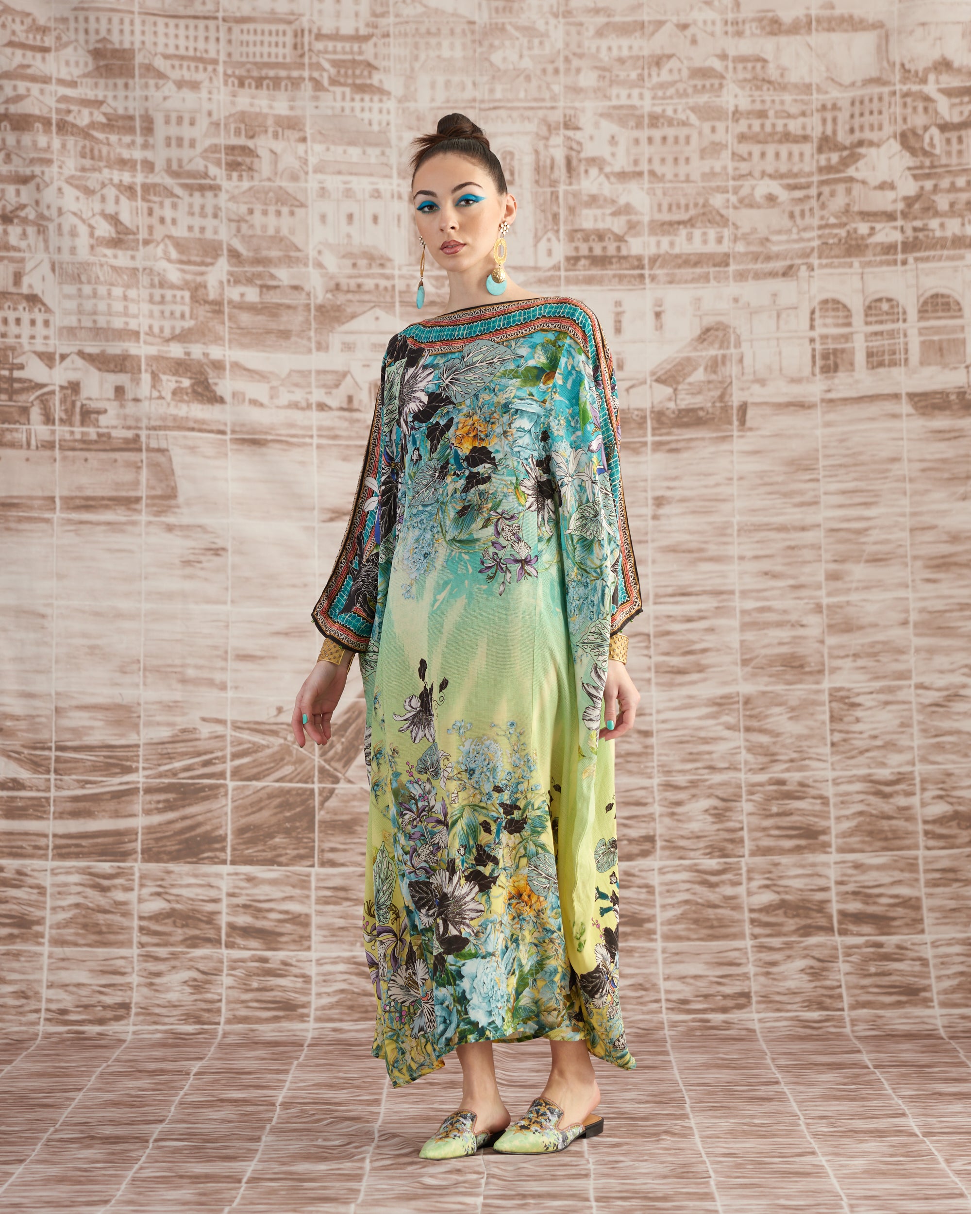 Love in Portofino (Maldives) : Aayat - Aqua/Lime