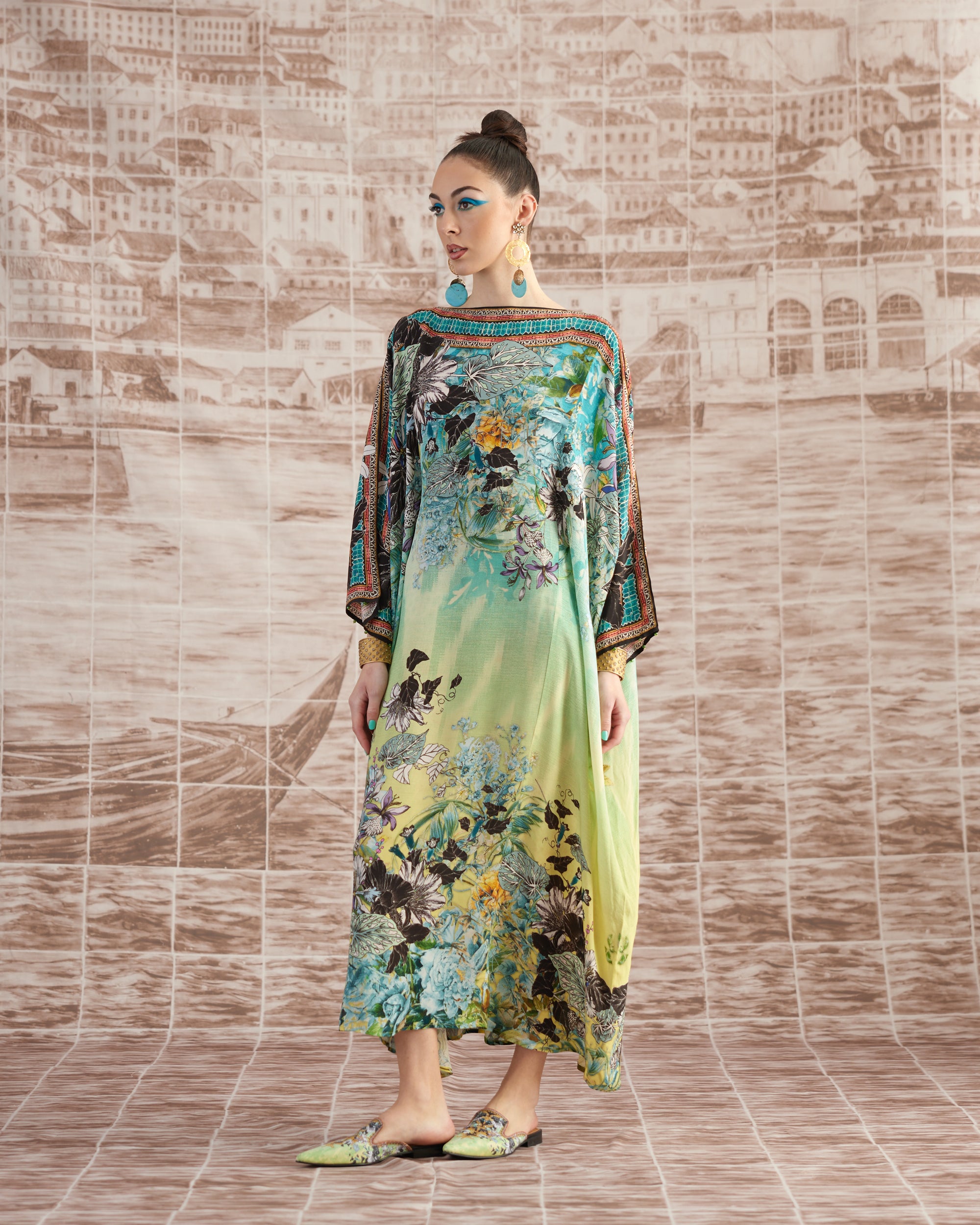 Love in Portofino (Maldives) : Aayat - Aqua/Lime