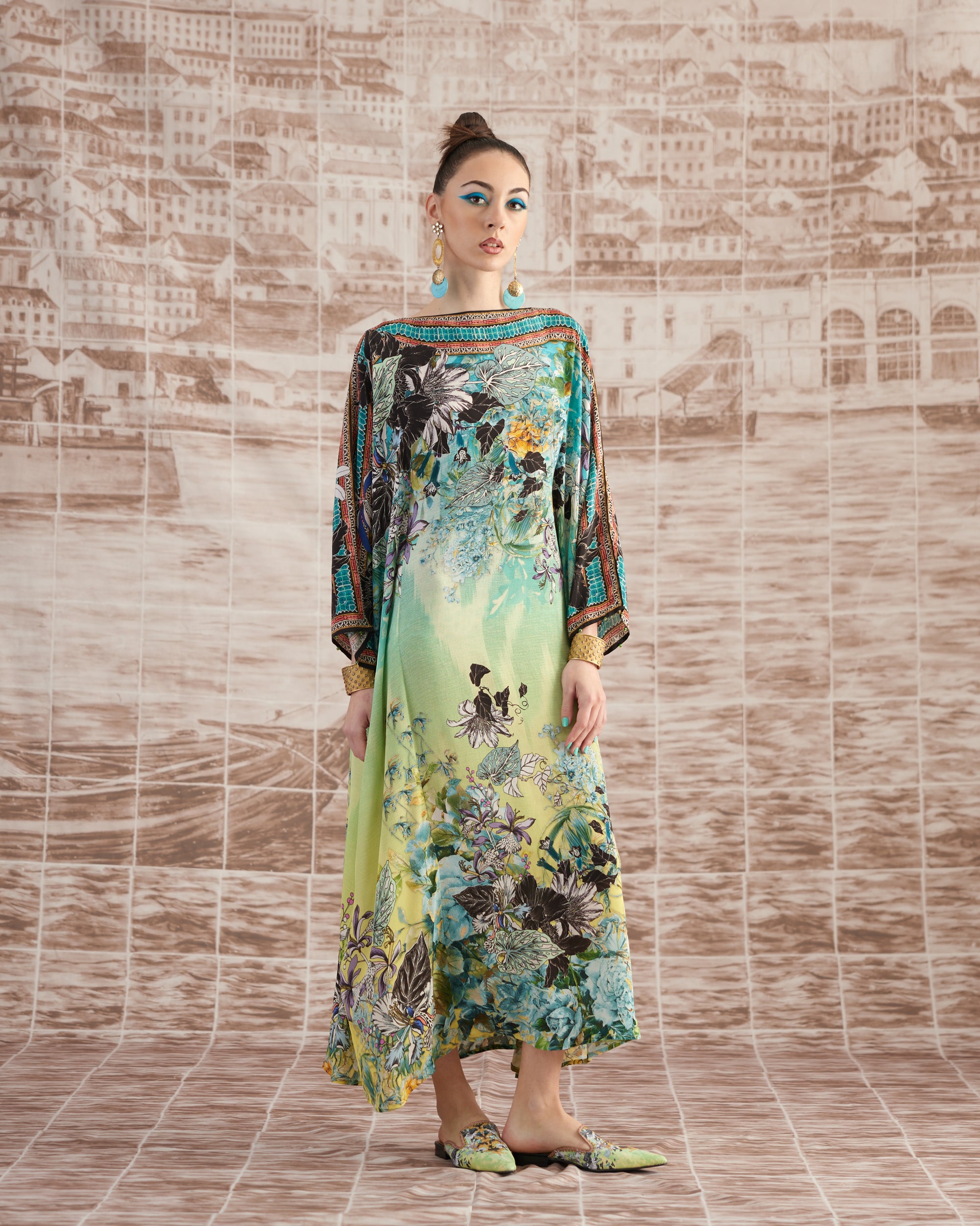 Love in Portofino (Maldives) : Aayat - Aqua/Lime