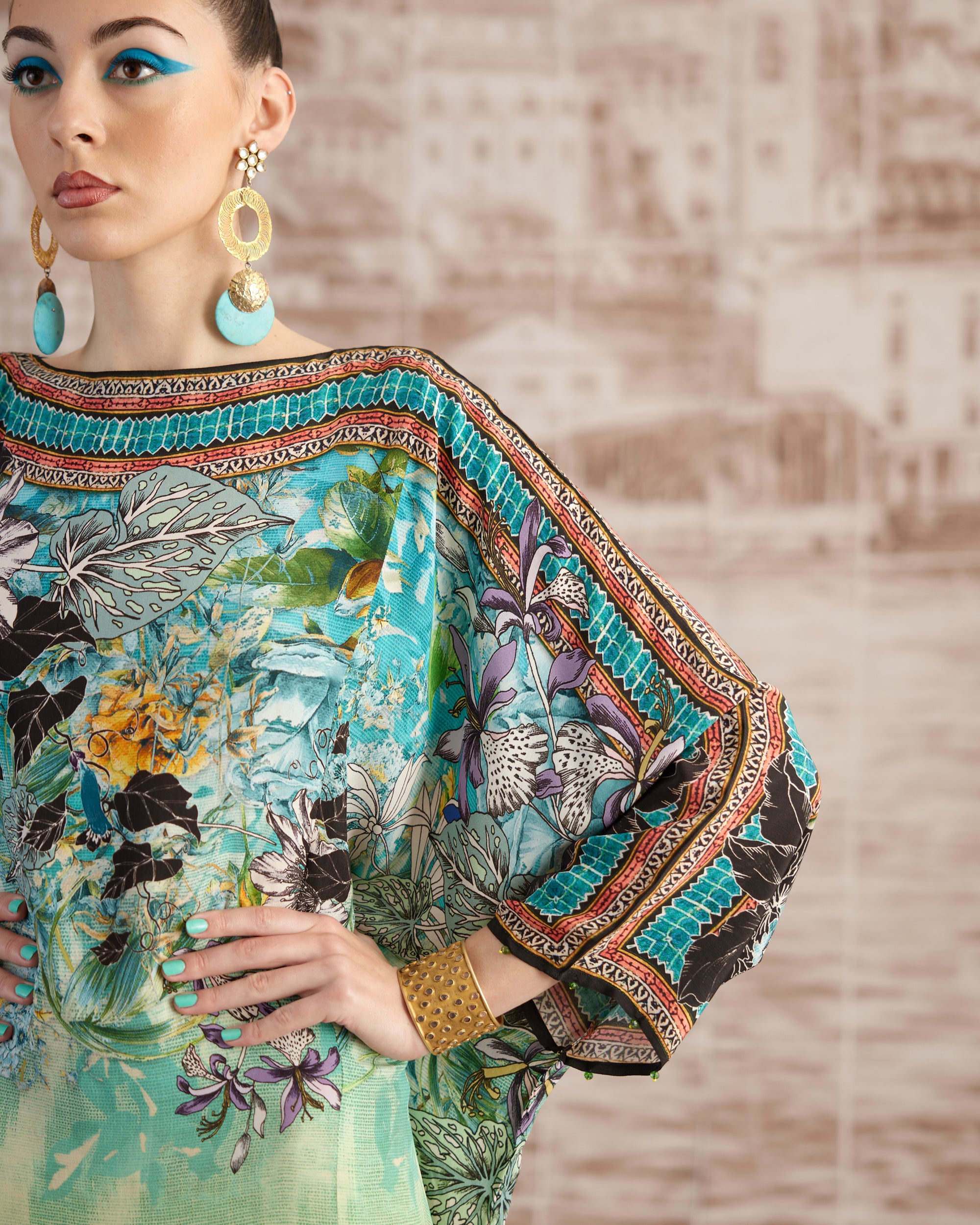 Love in Portofino (Maldives) : Aayat - Aqua/Lime