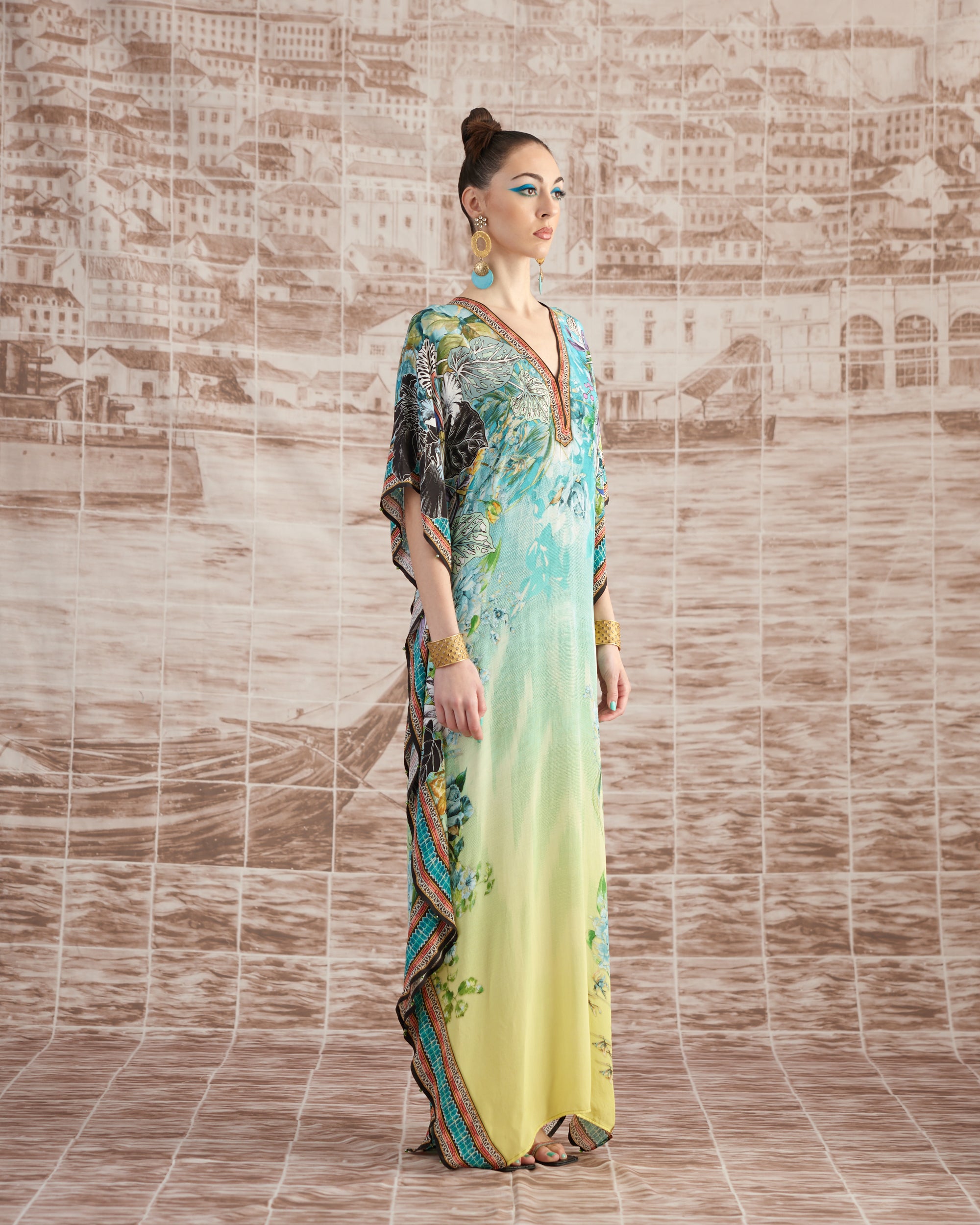 Love in Portofino (Maldives) : Elenor - Aqua/Lime