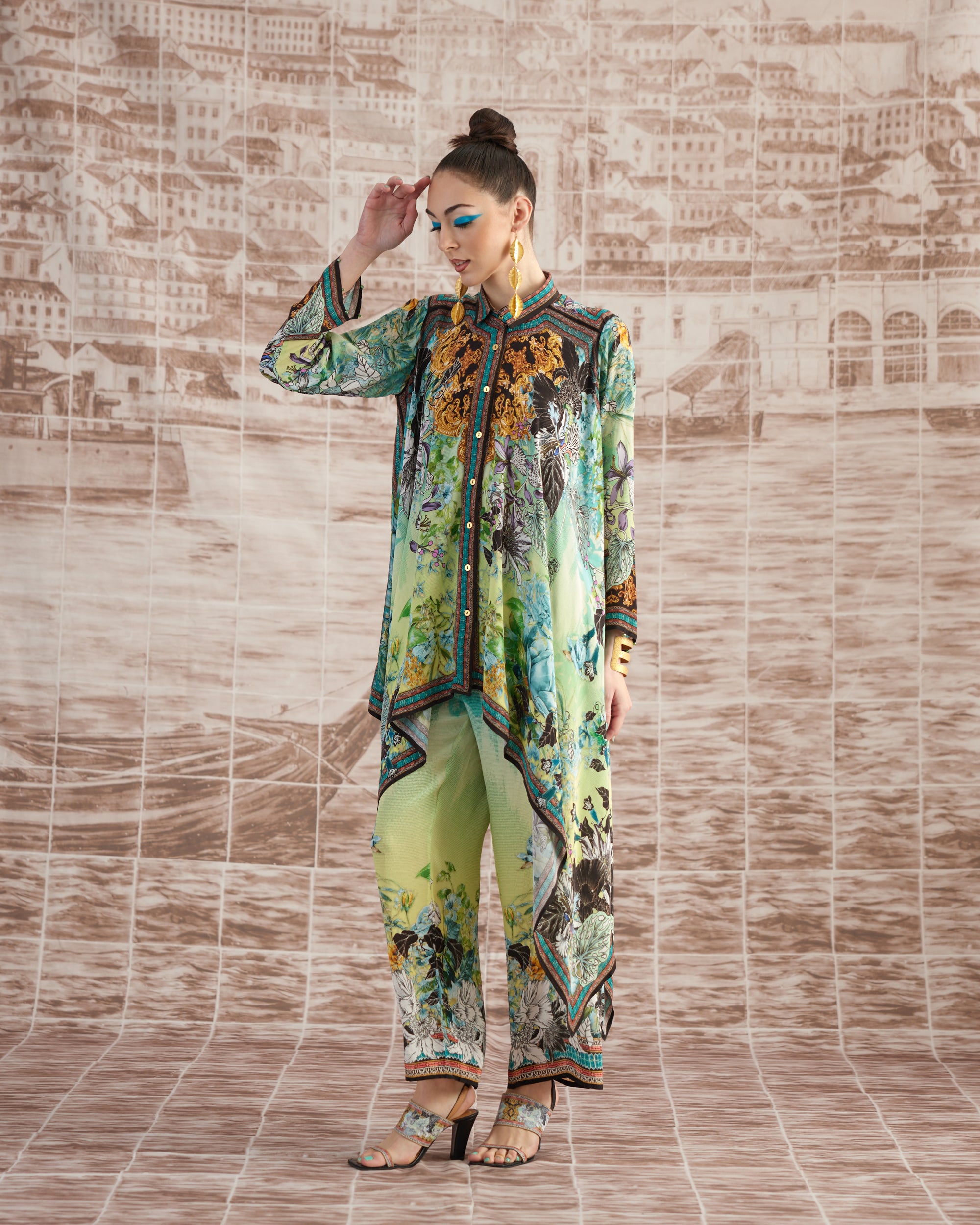Love in Portofino (Maldives) : Shibani - Aqua/Lime