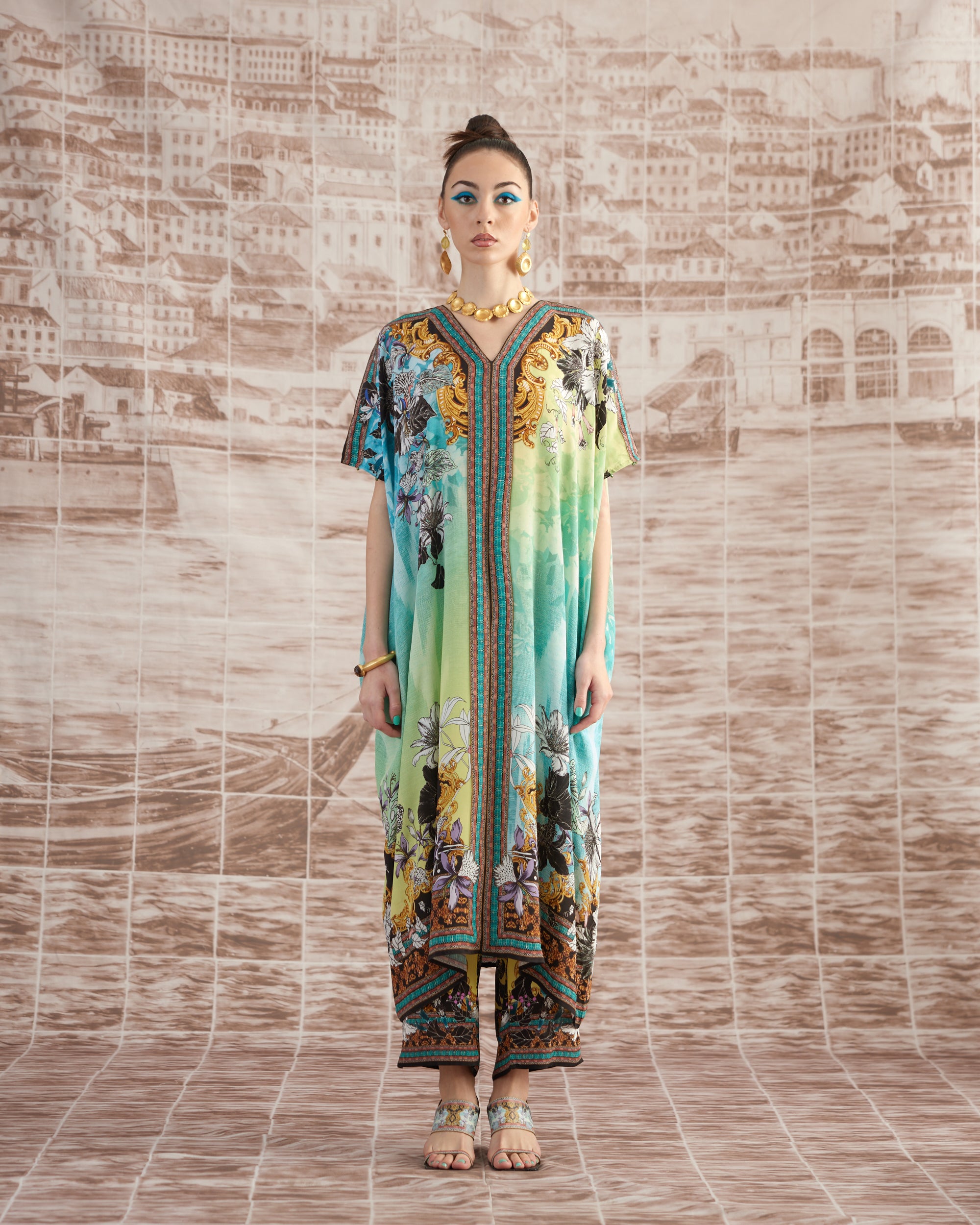 Love in Portofino (Maldives) : Majida - Aqua/Lime