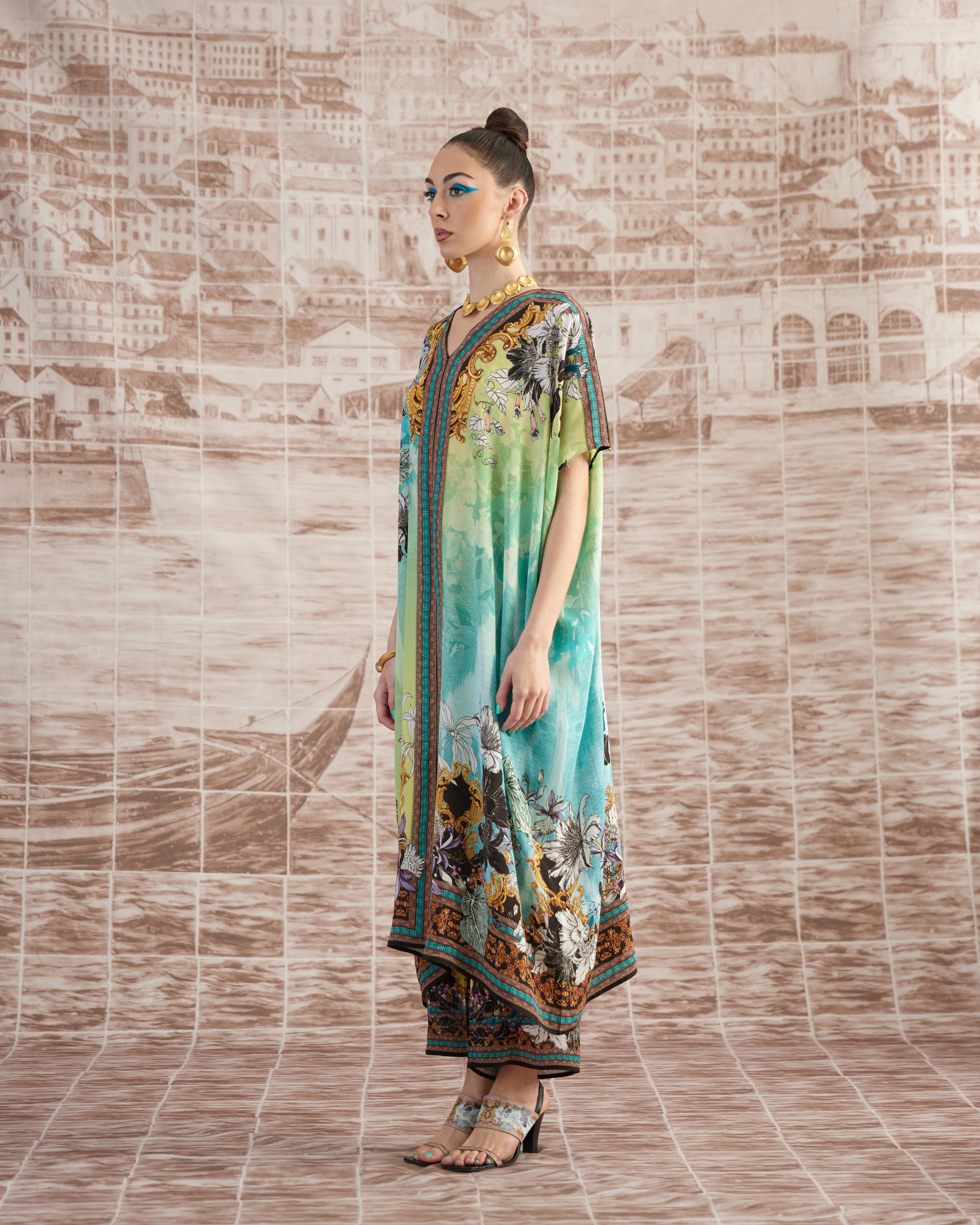 Love in Portofino (Maldives) : Majida - Aqua/Lime