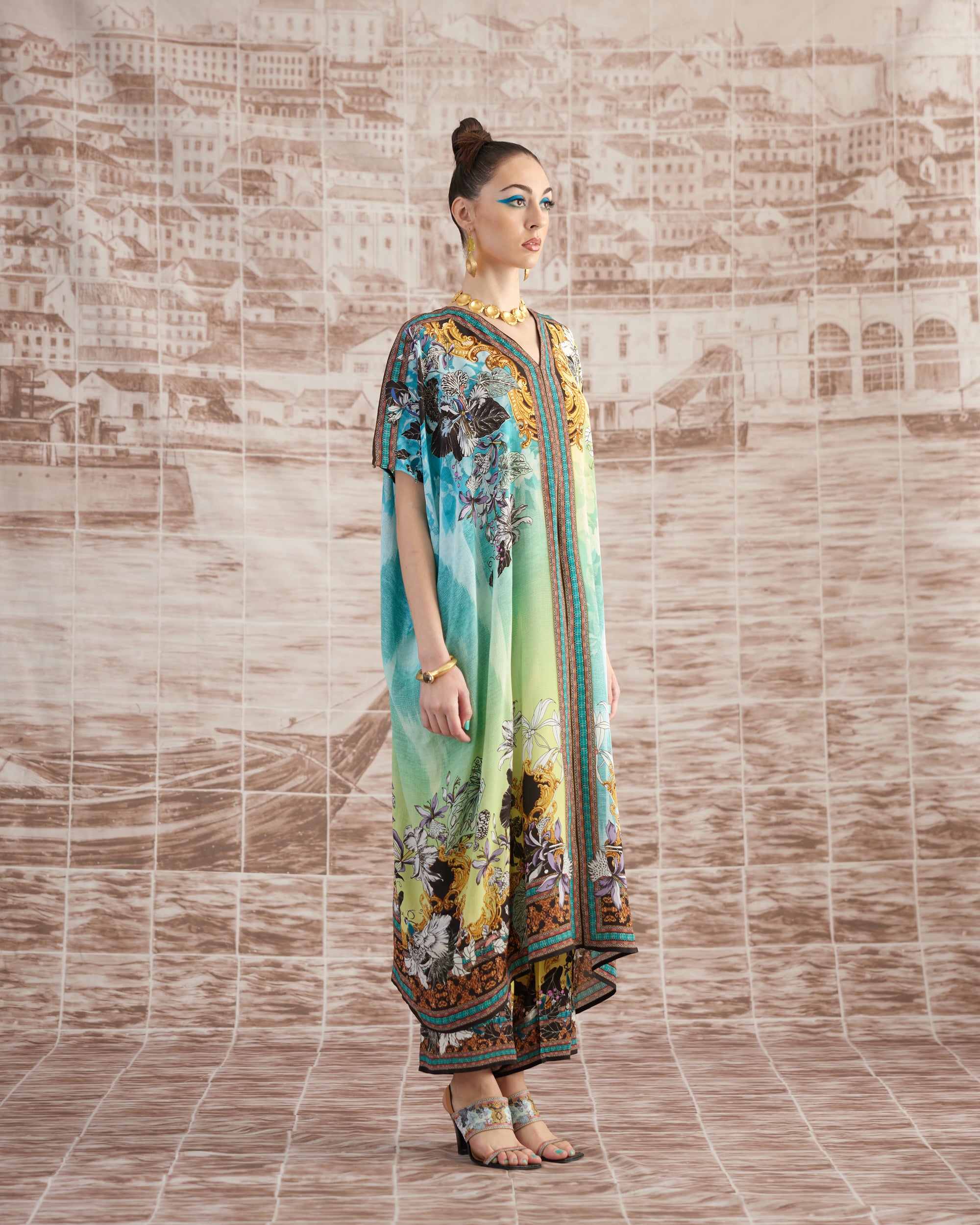 Love in Portofino (Maldives) : Majida - Aqua/Lime