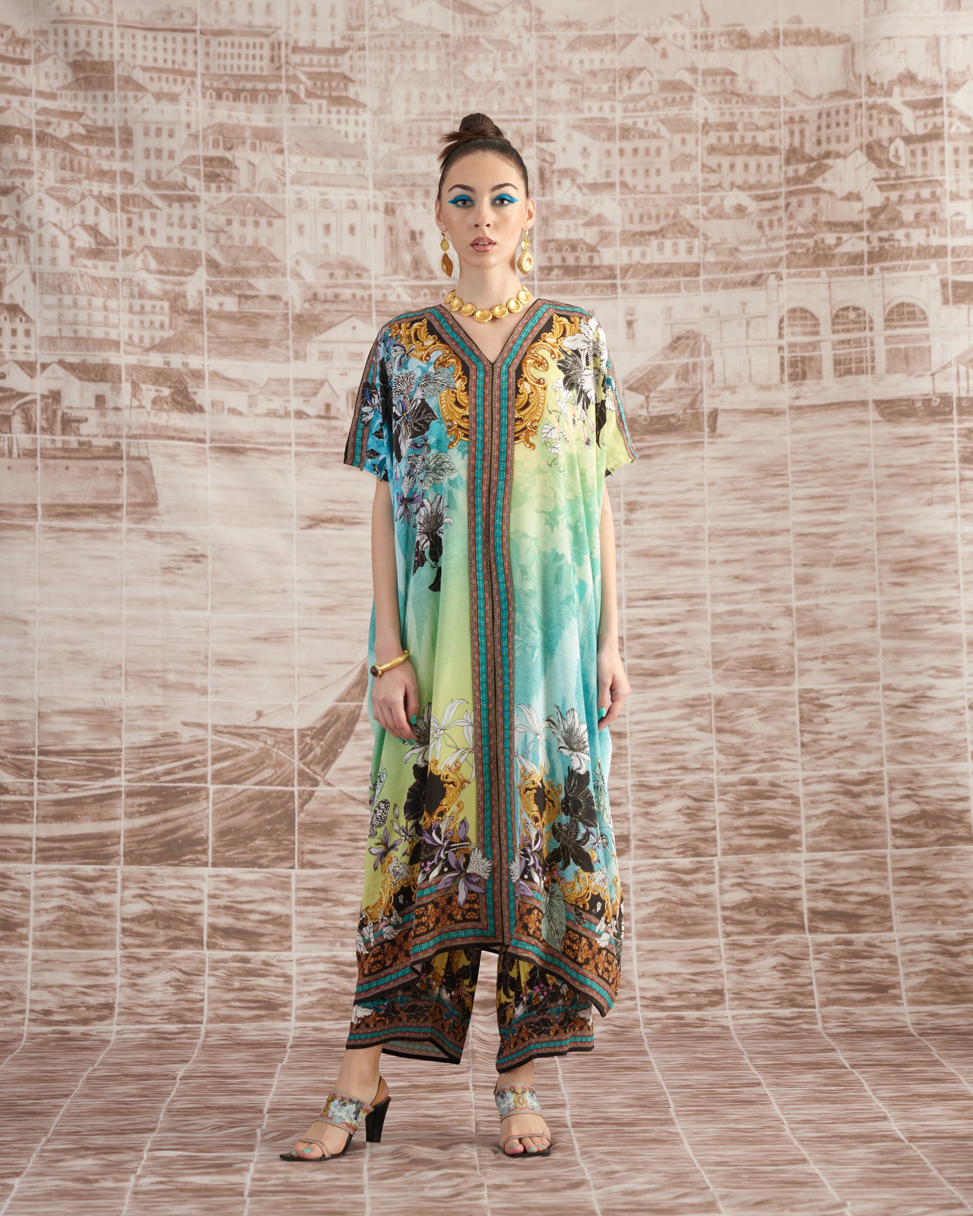 Love in Portofino (Maldives) : Majida - Aqua/Lime