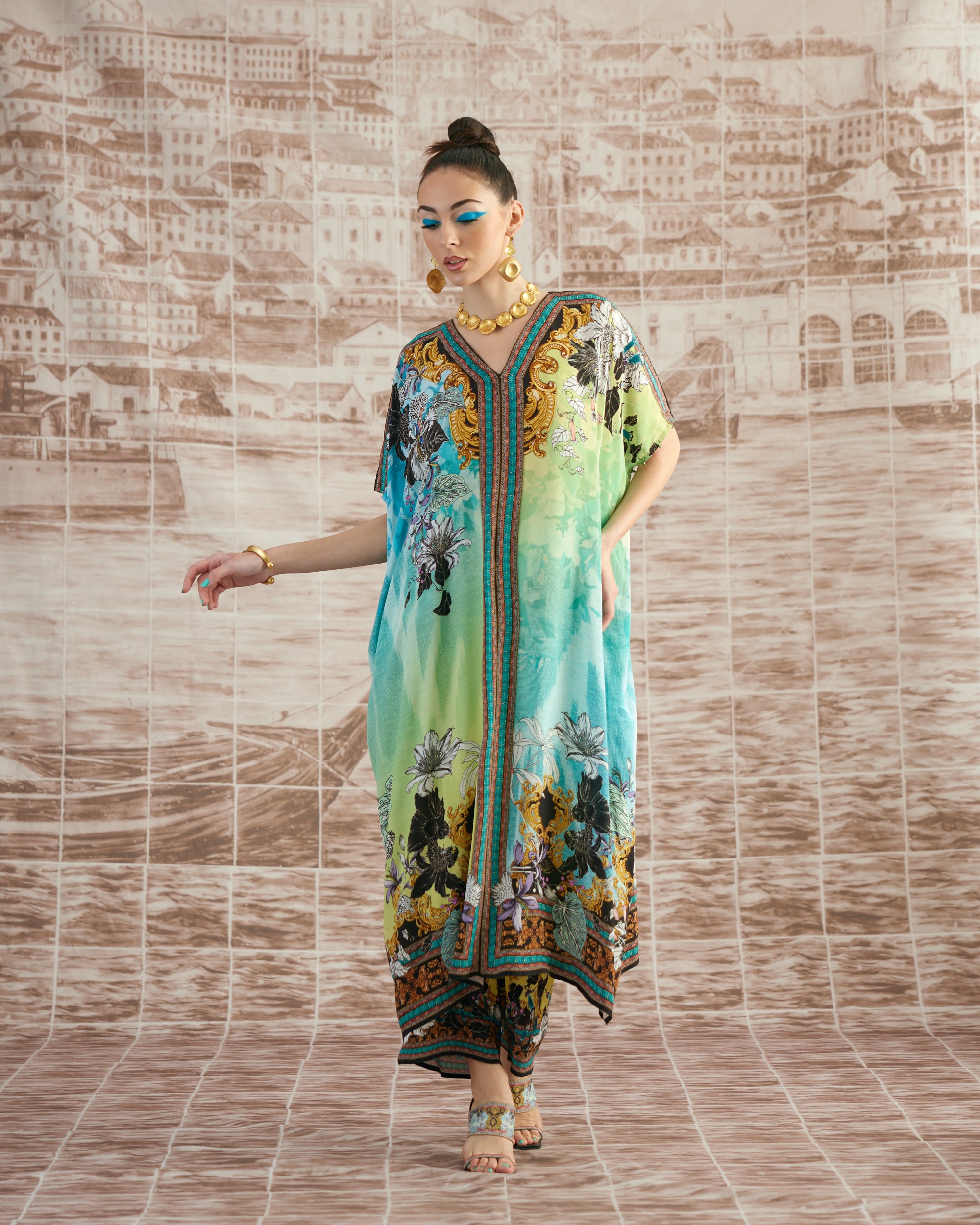 Love in Portofino (Maldives) : Majida - Aqua/Lime