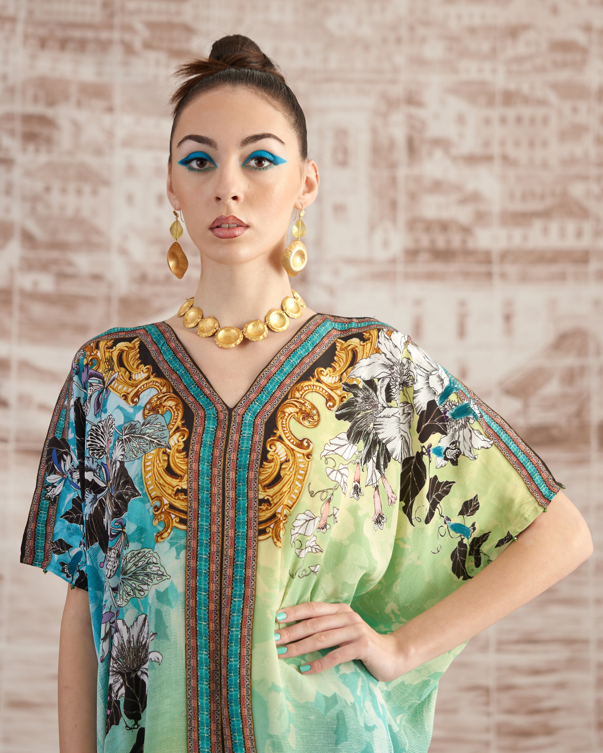 Love in Portofino (Maldives) : Majida - Aqua/Lime