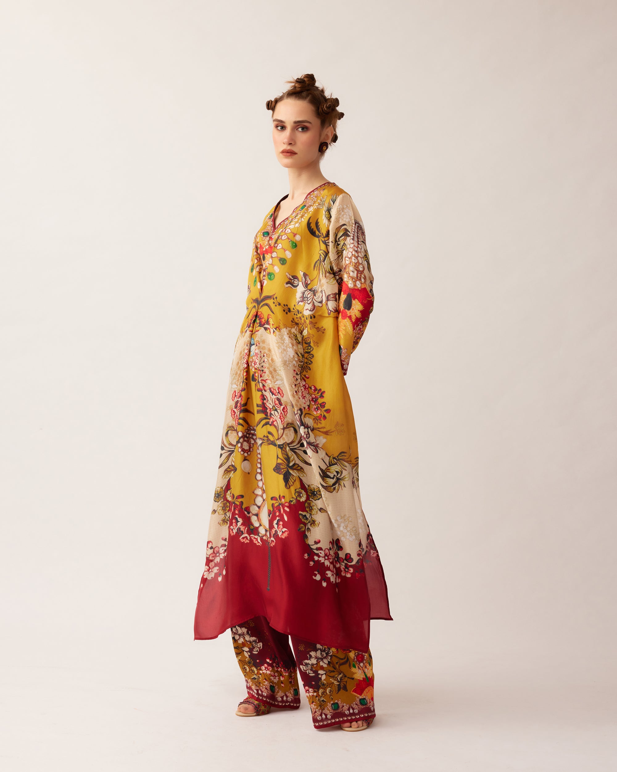 Nizam : Banno - Mustard/Red