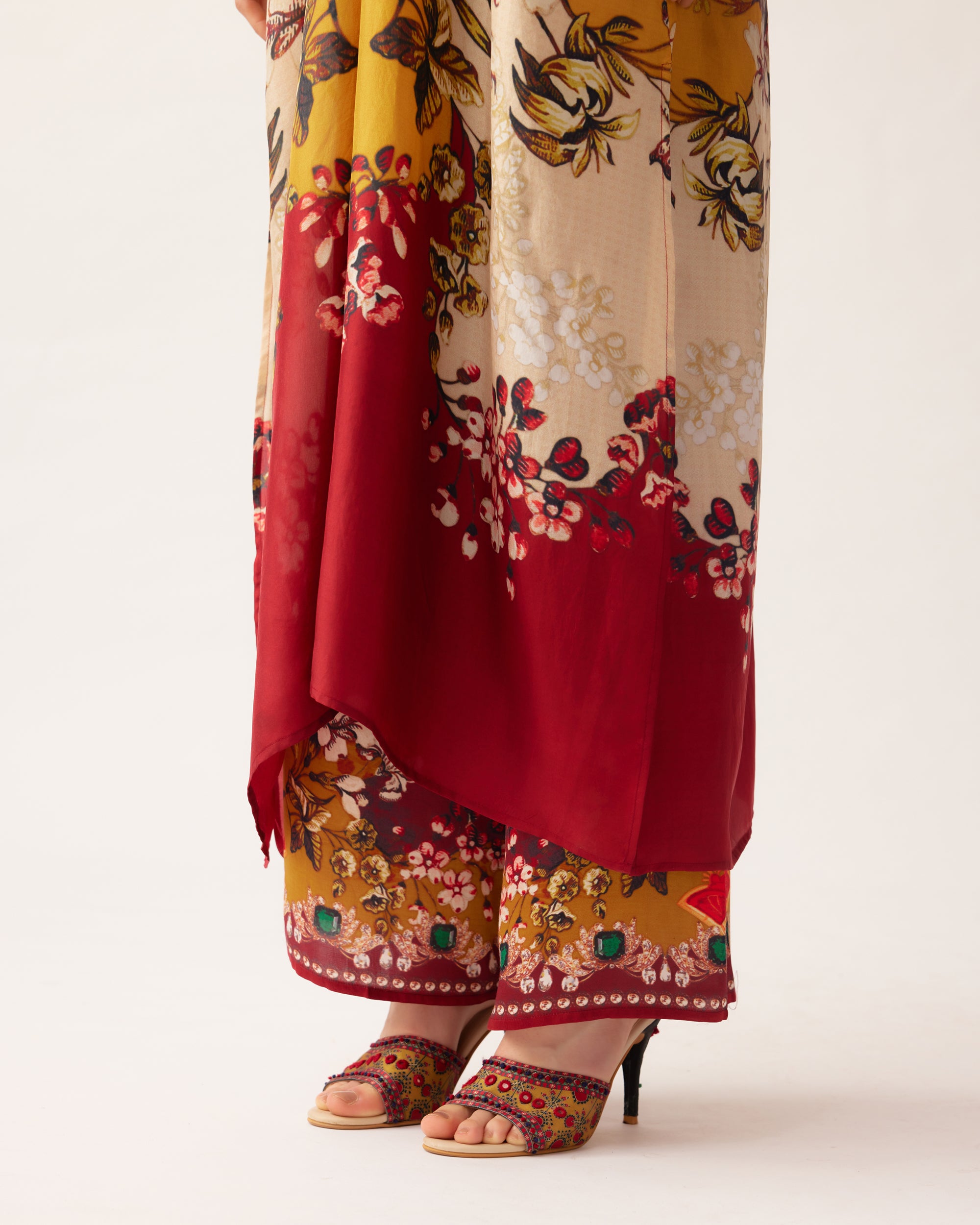 Nizam : Banno - Mustard/Red