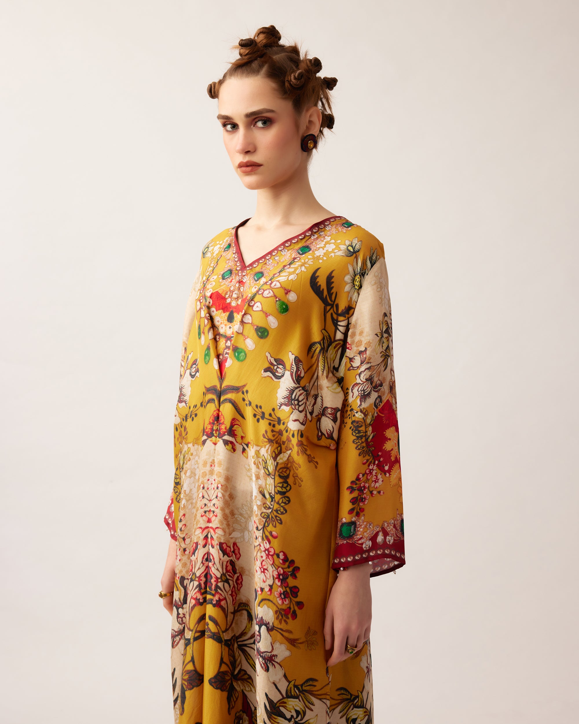 Nizam : Banno - Mustard/Red