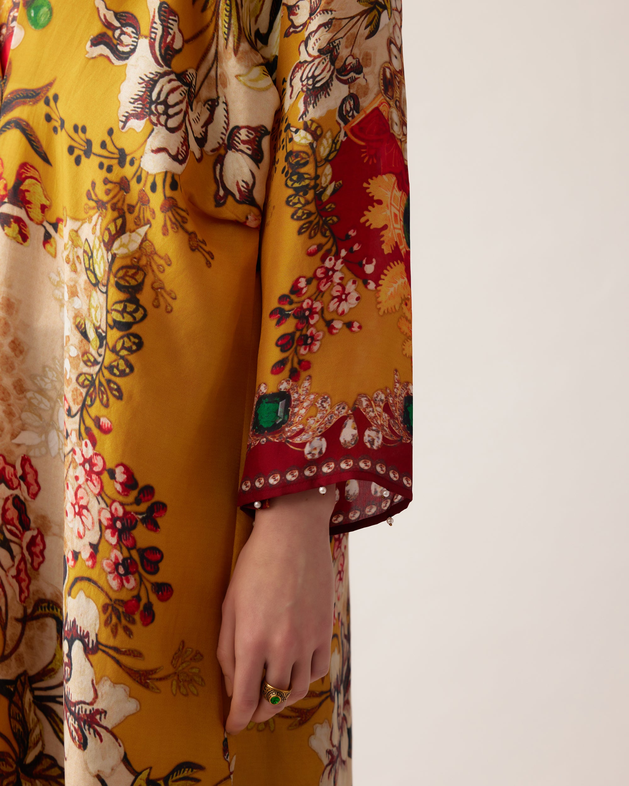 Nizam : Banno - Mustard/Red