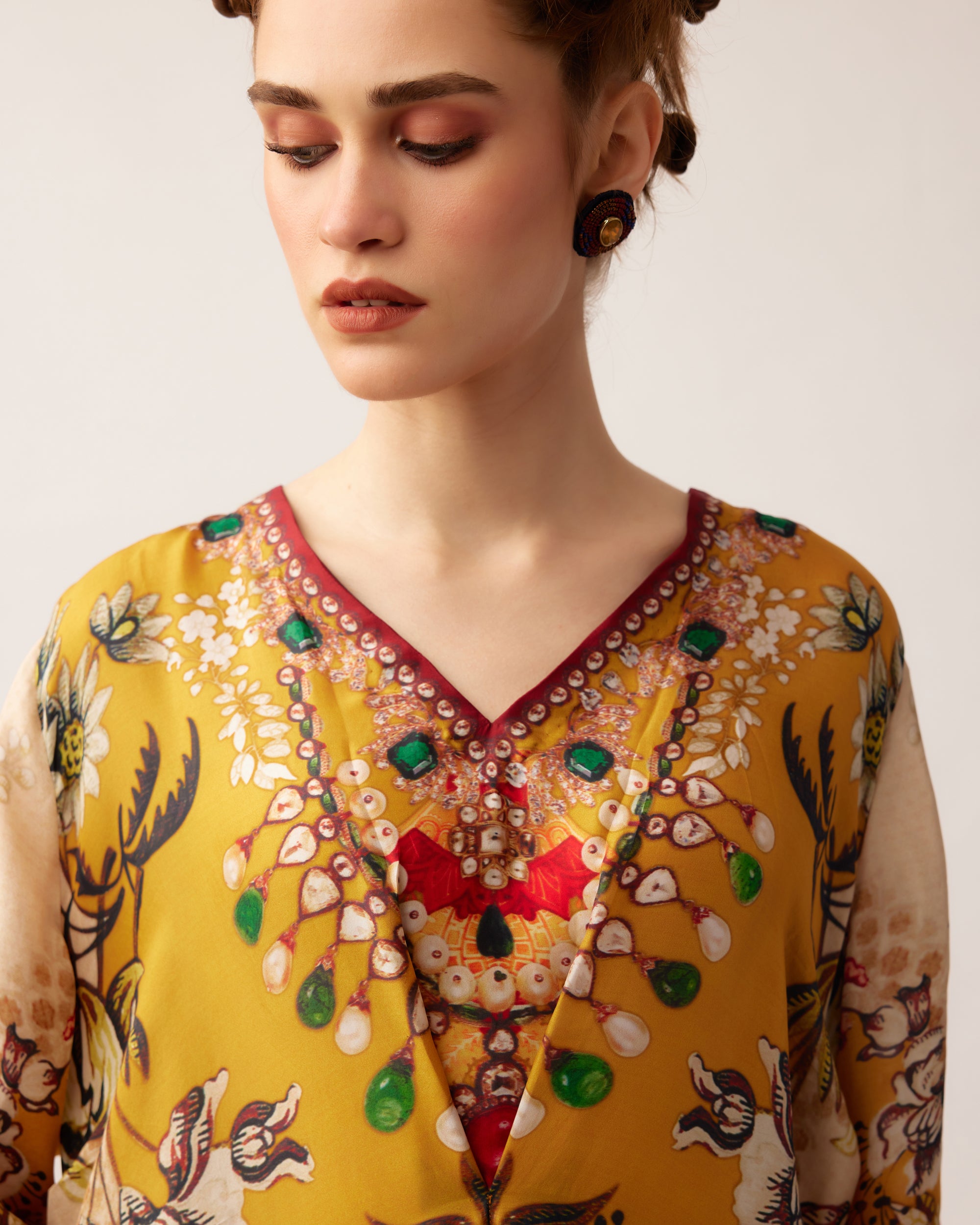 Nizam : Banno - Mustard/Red