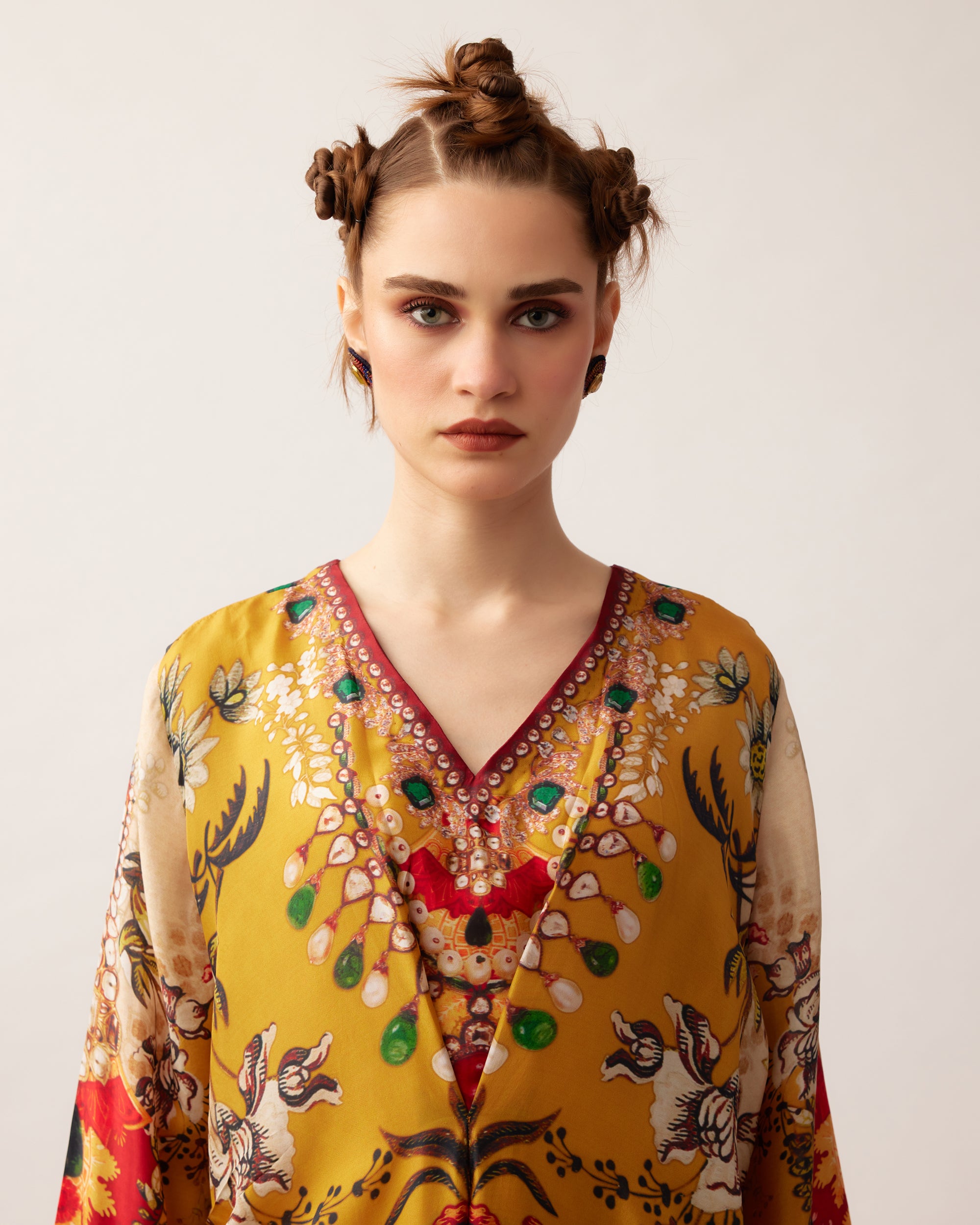 Nizam : Banno - Mustard/Red