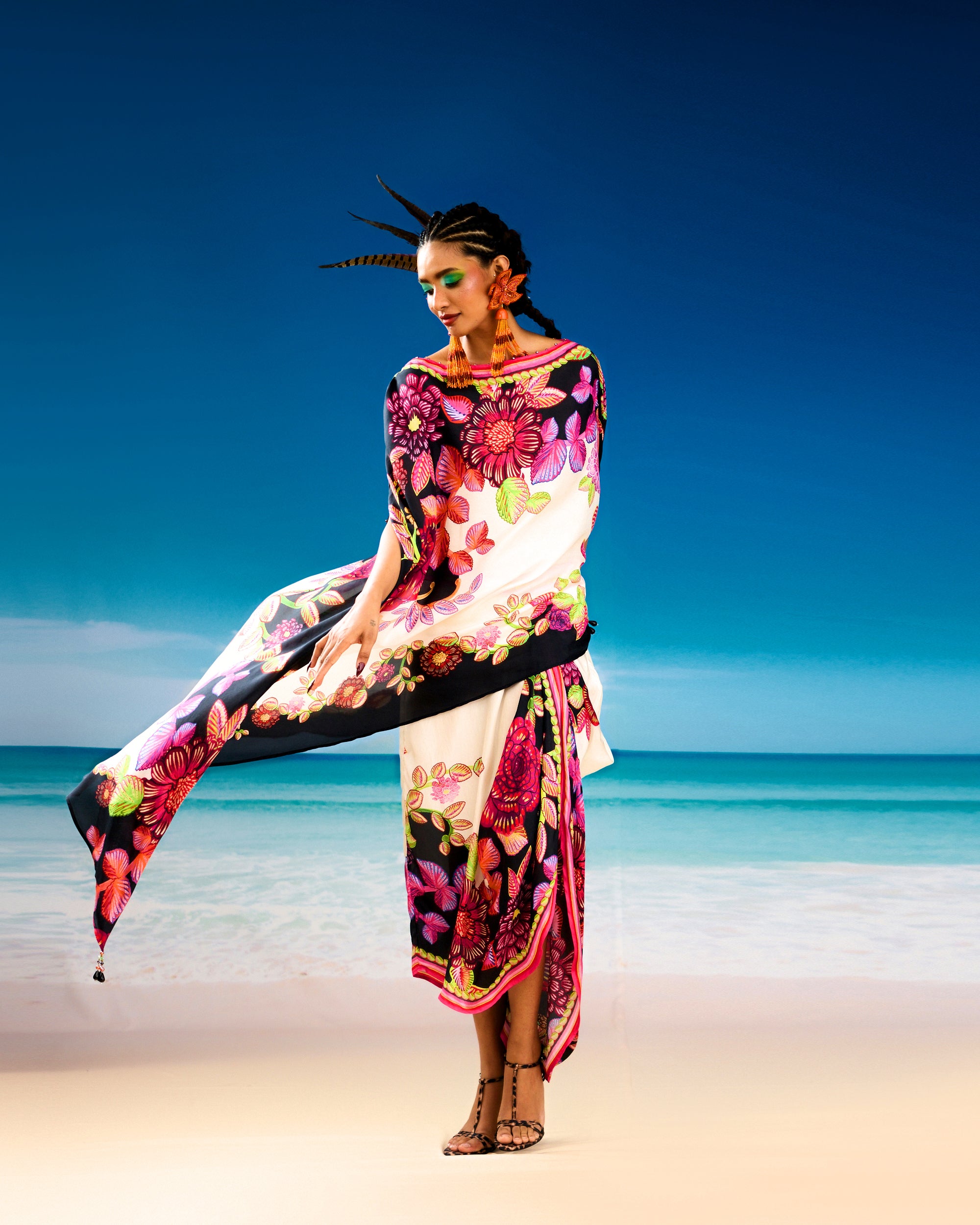Jamaica : Kamini - Ivory/black