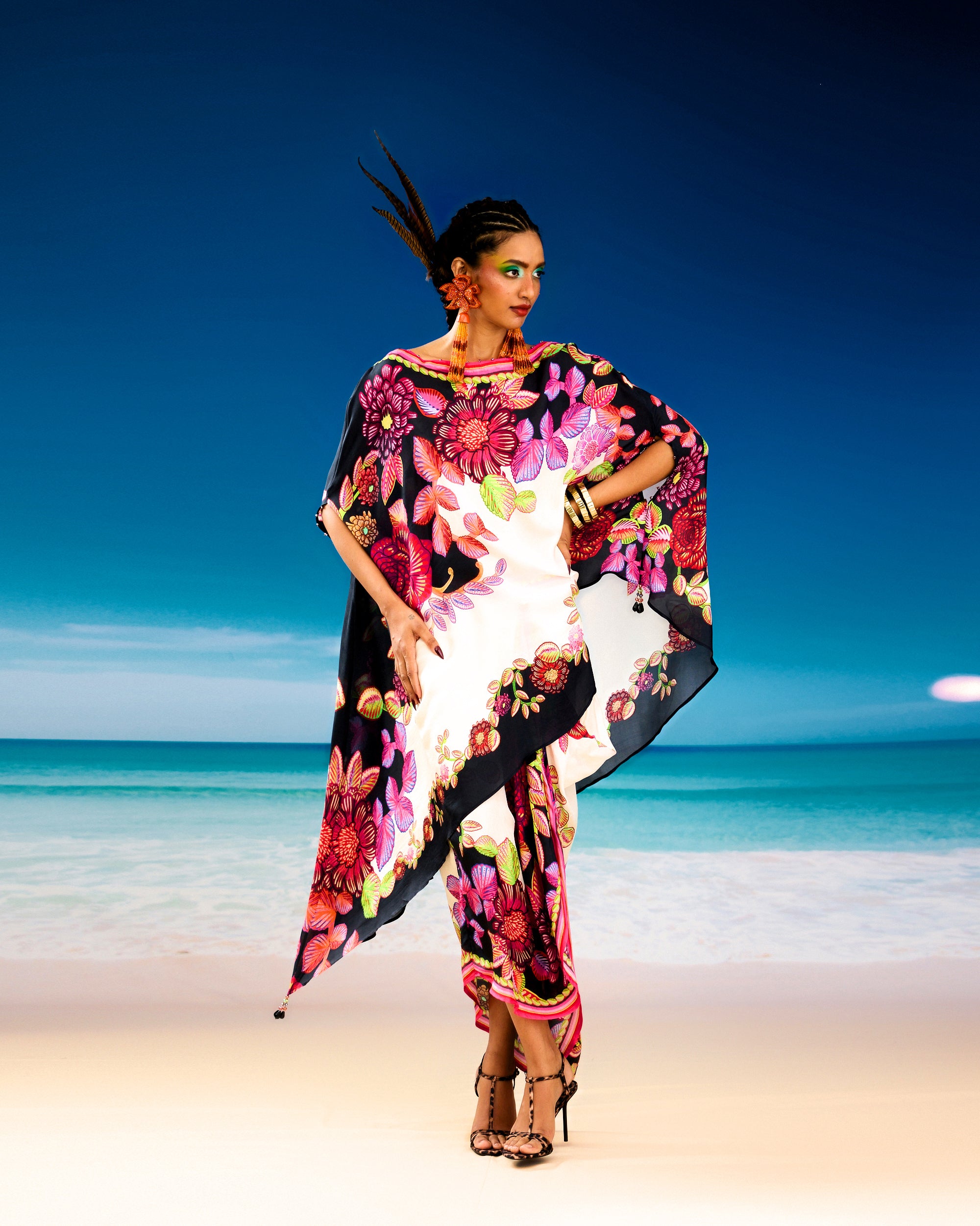 Jamaica : Kamini - Ivory/black