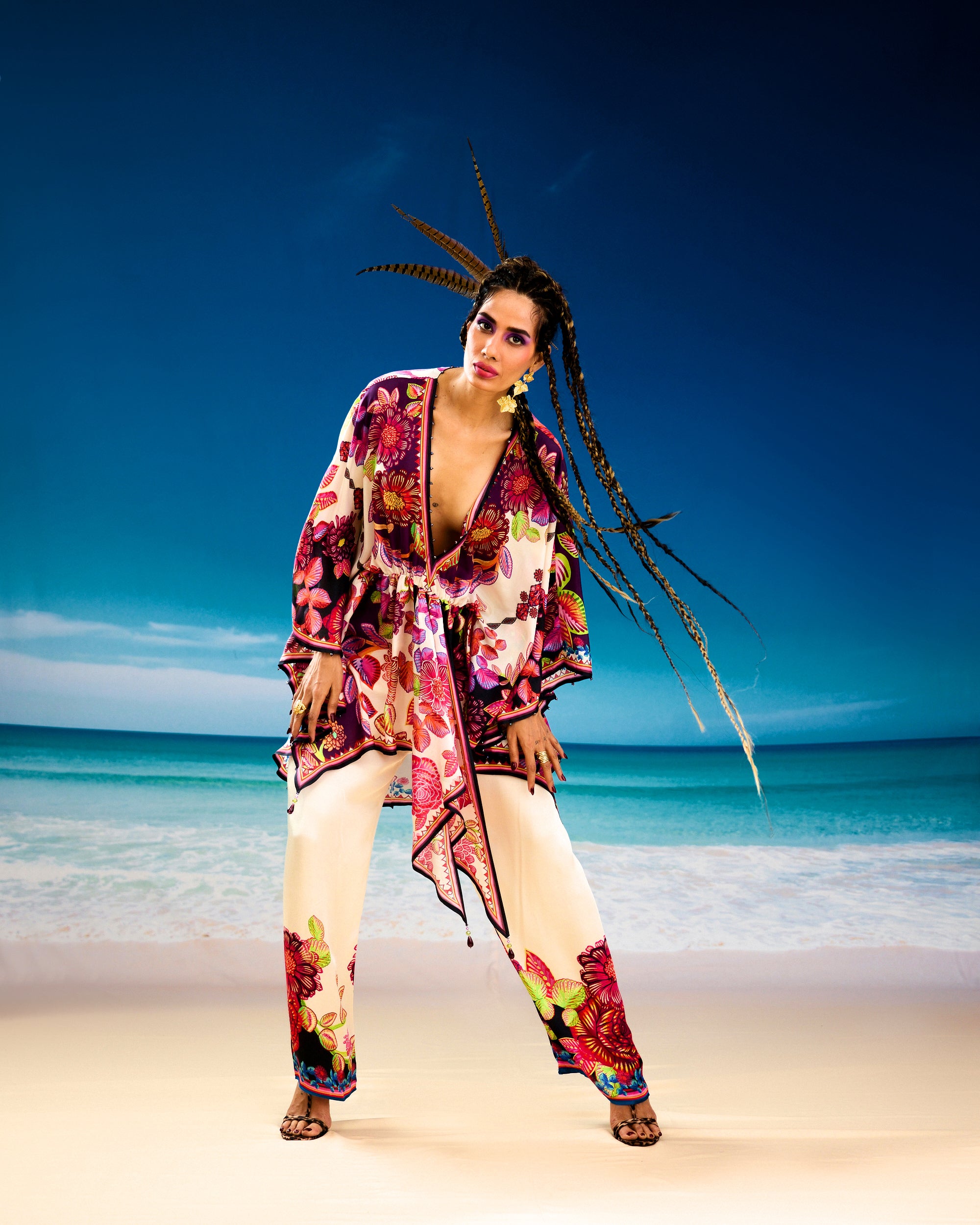 Jamaica : Inayat - Ivory/Purple