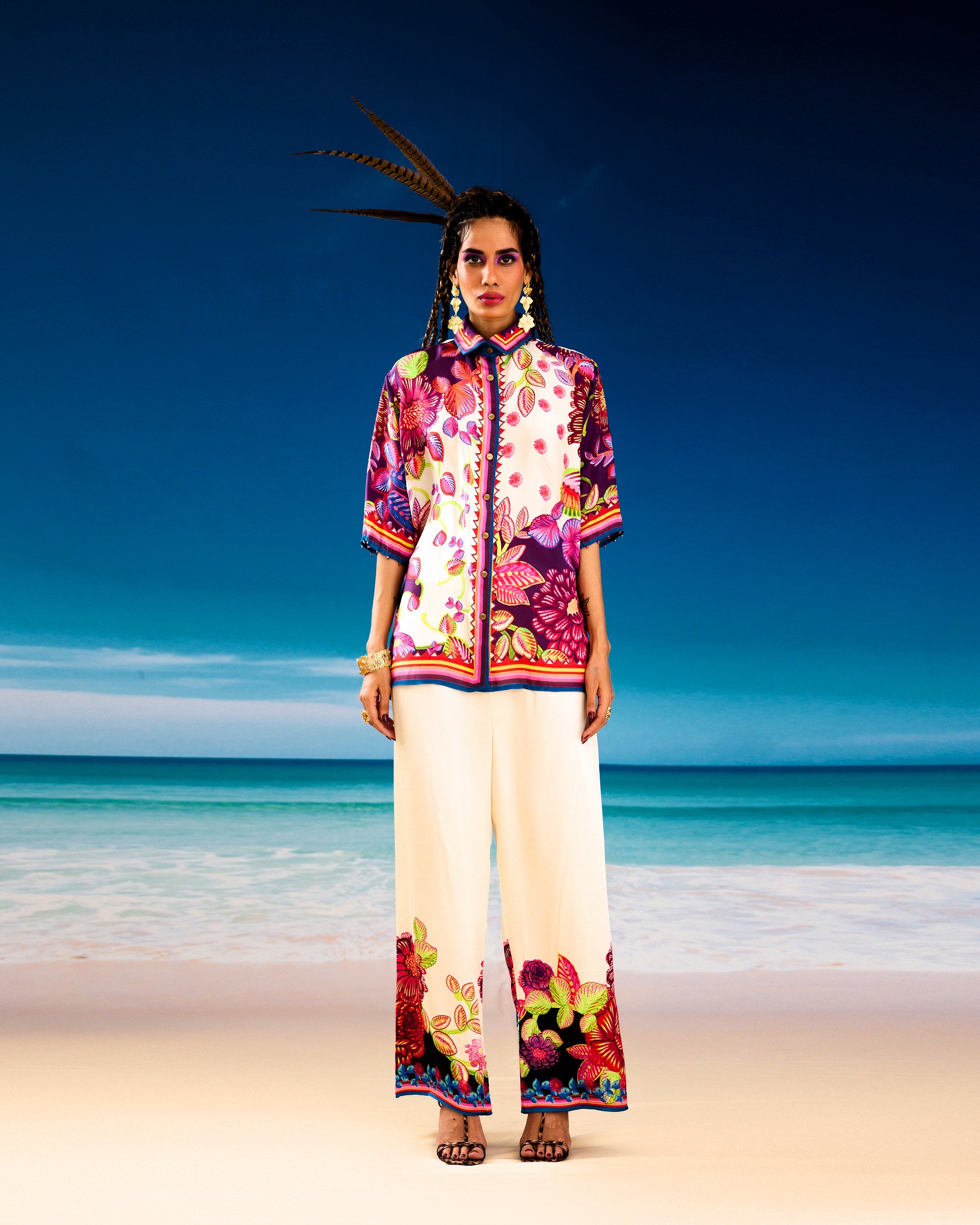 Jamaica : Maizah - Ivory/Purple