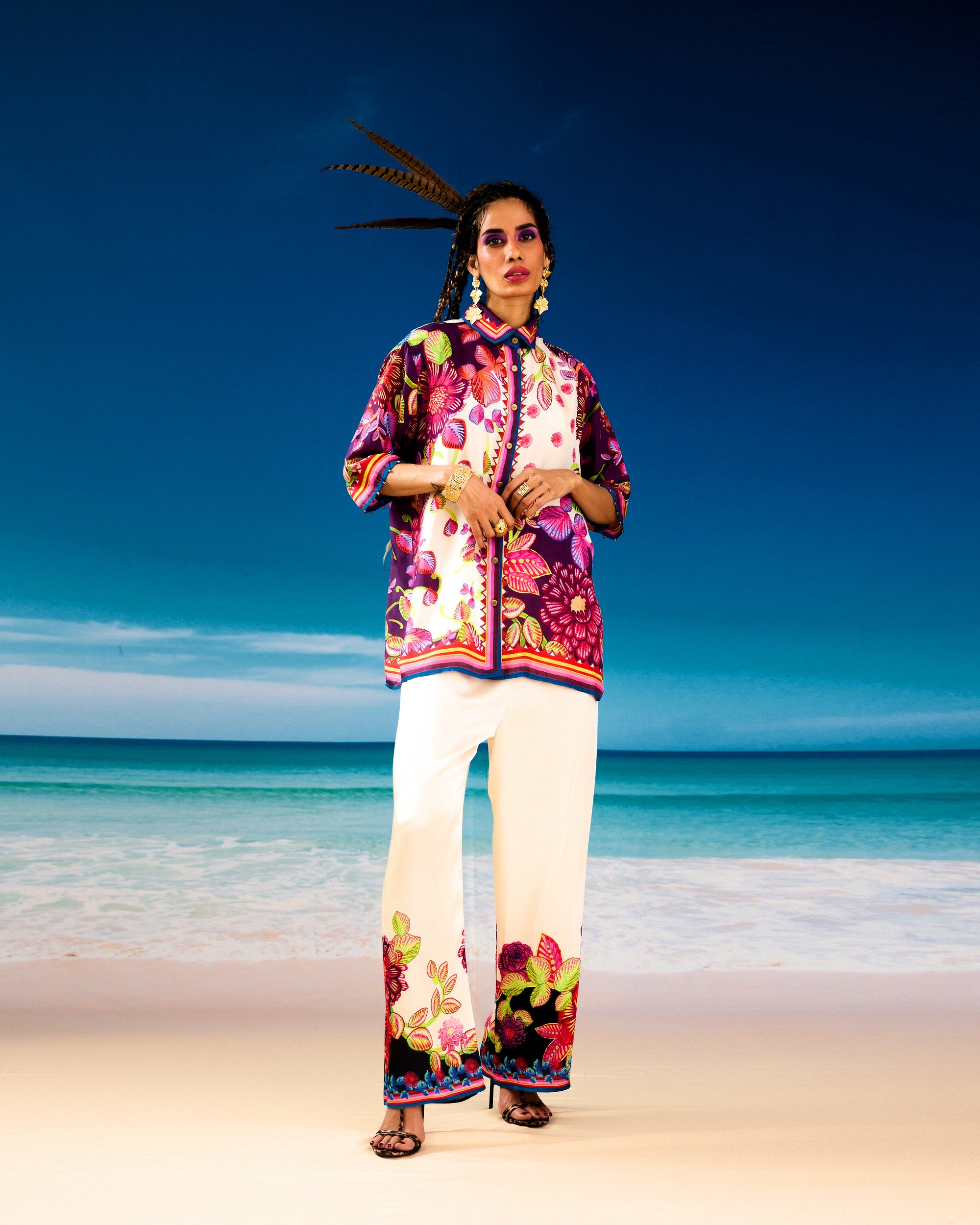 Jamaica : Maizah - Ivory/Purple