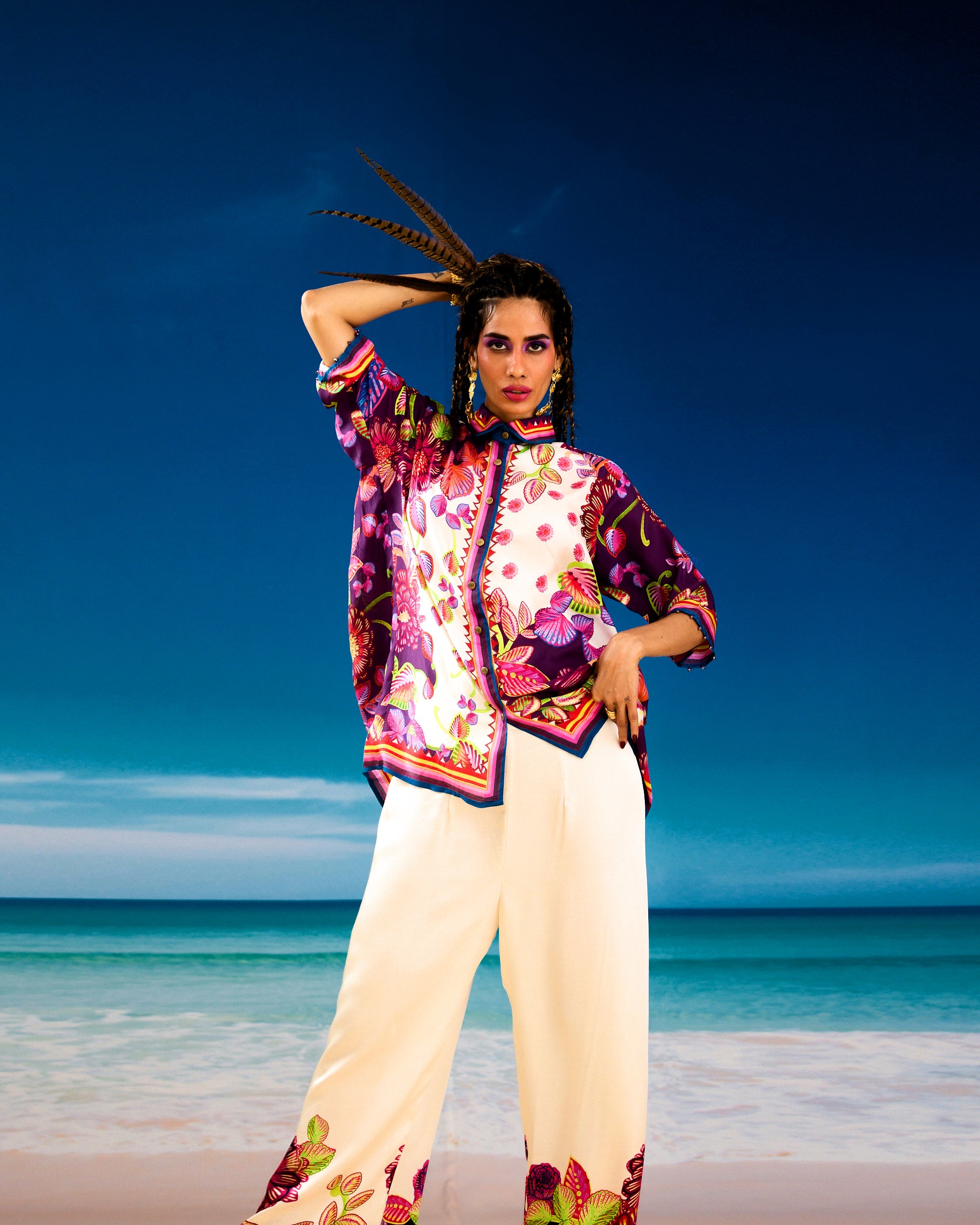Jamaica : Maizah - Ivory/Purple