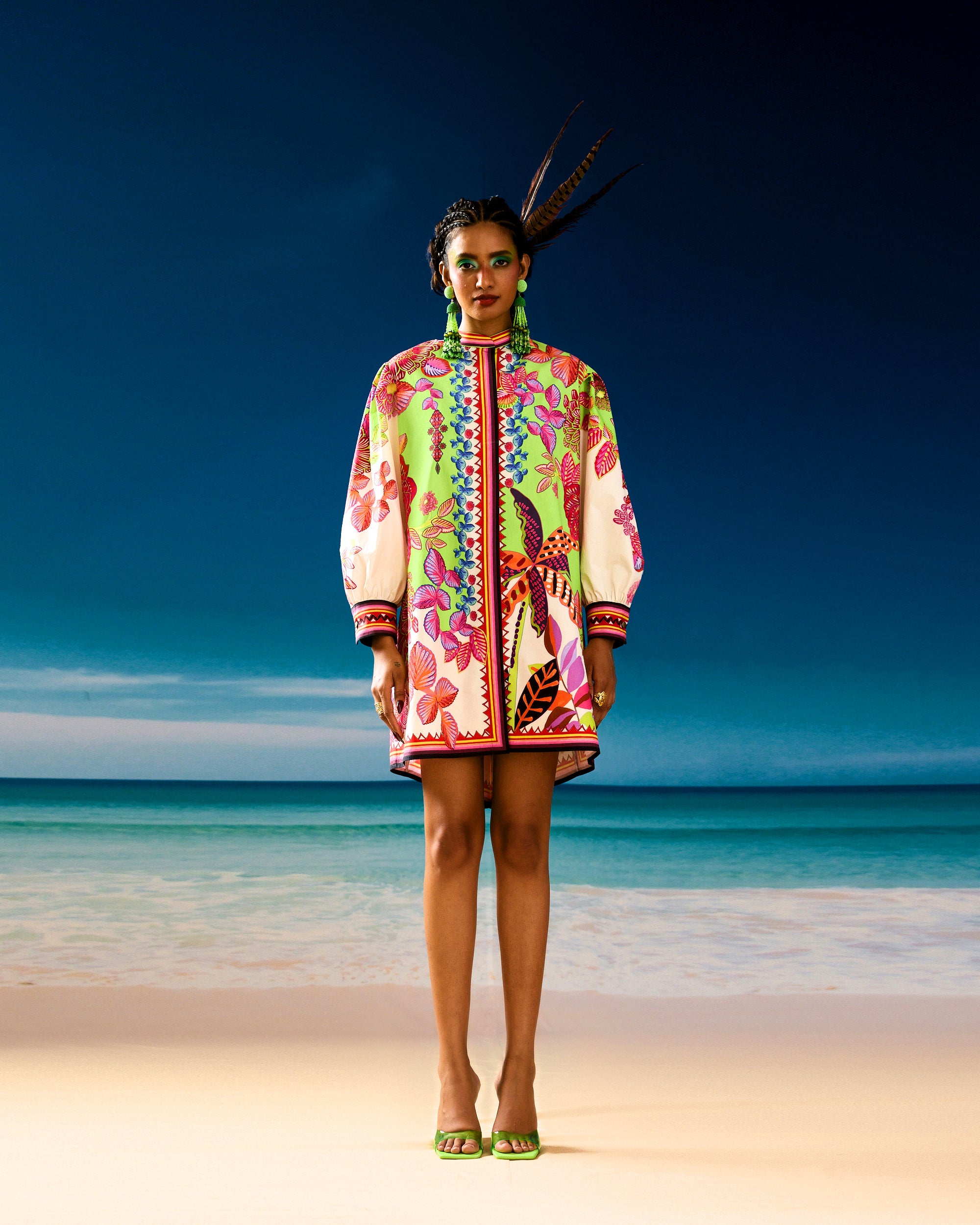 Jamaica : Sophia - Ivory/Lime