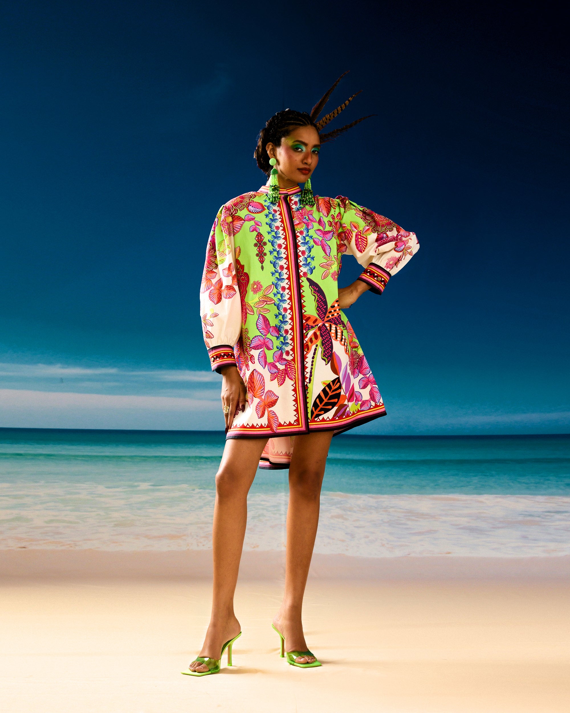Jamaica : Sophia - Ivory/Lime