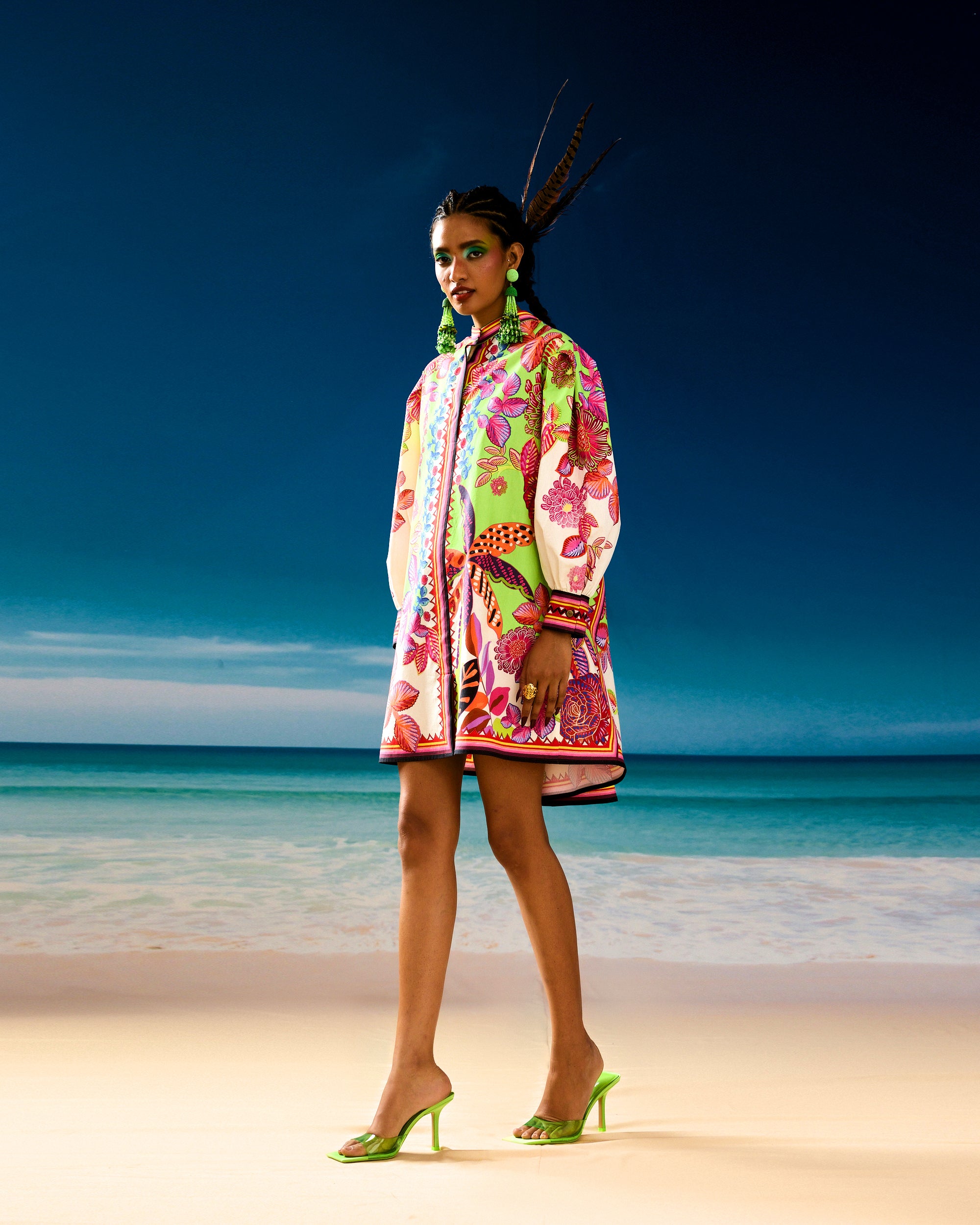 Jamaica : Sophia - Ivory/Lime