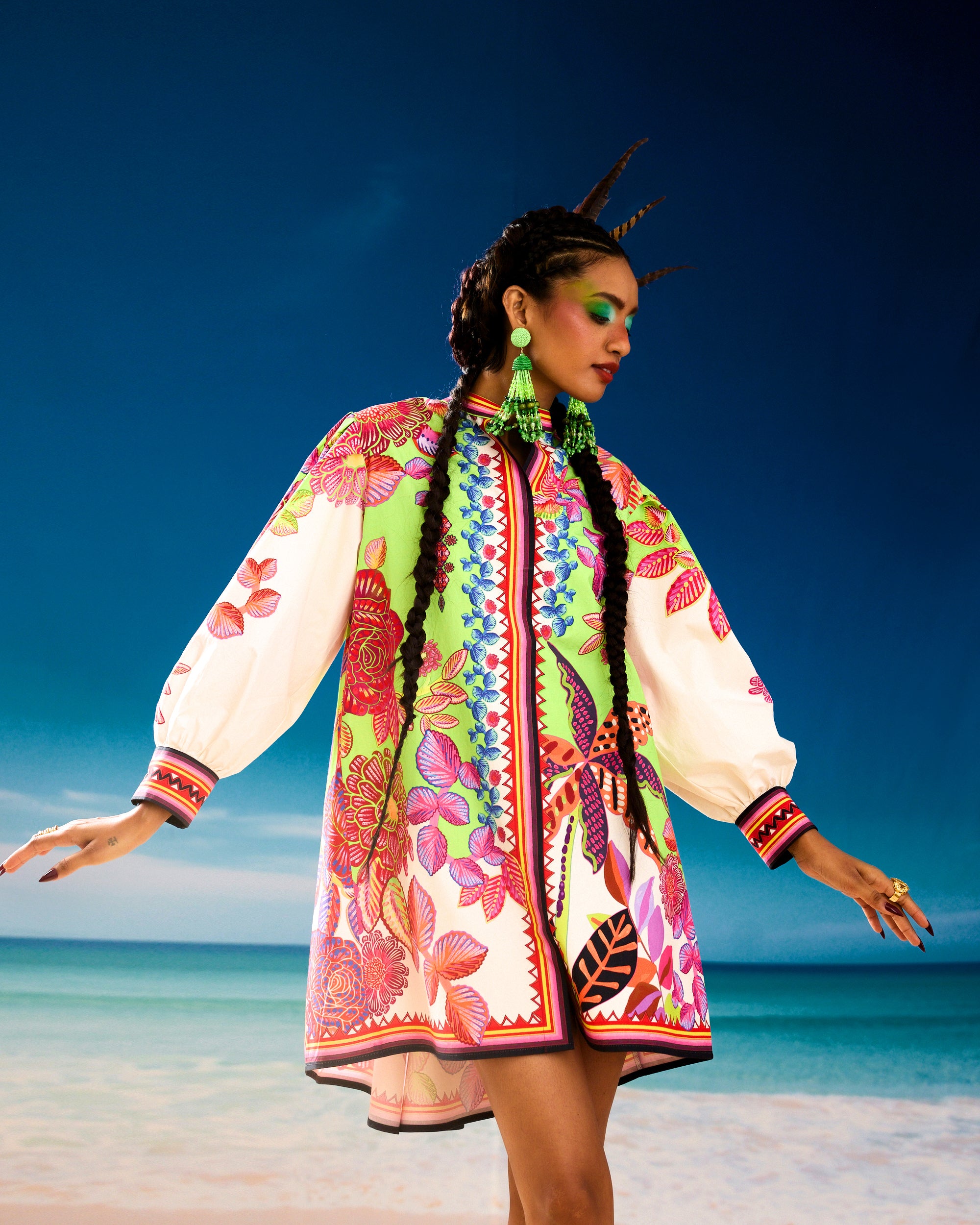 Jamaica : Sophia - Ivory/Lime