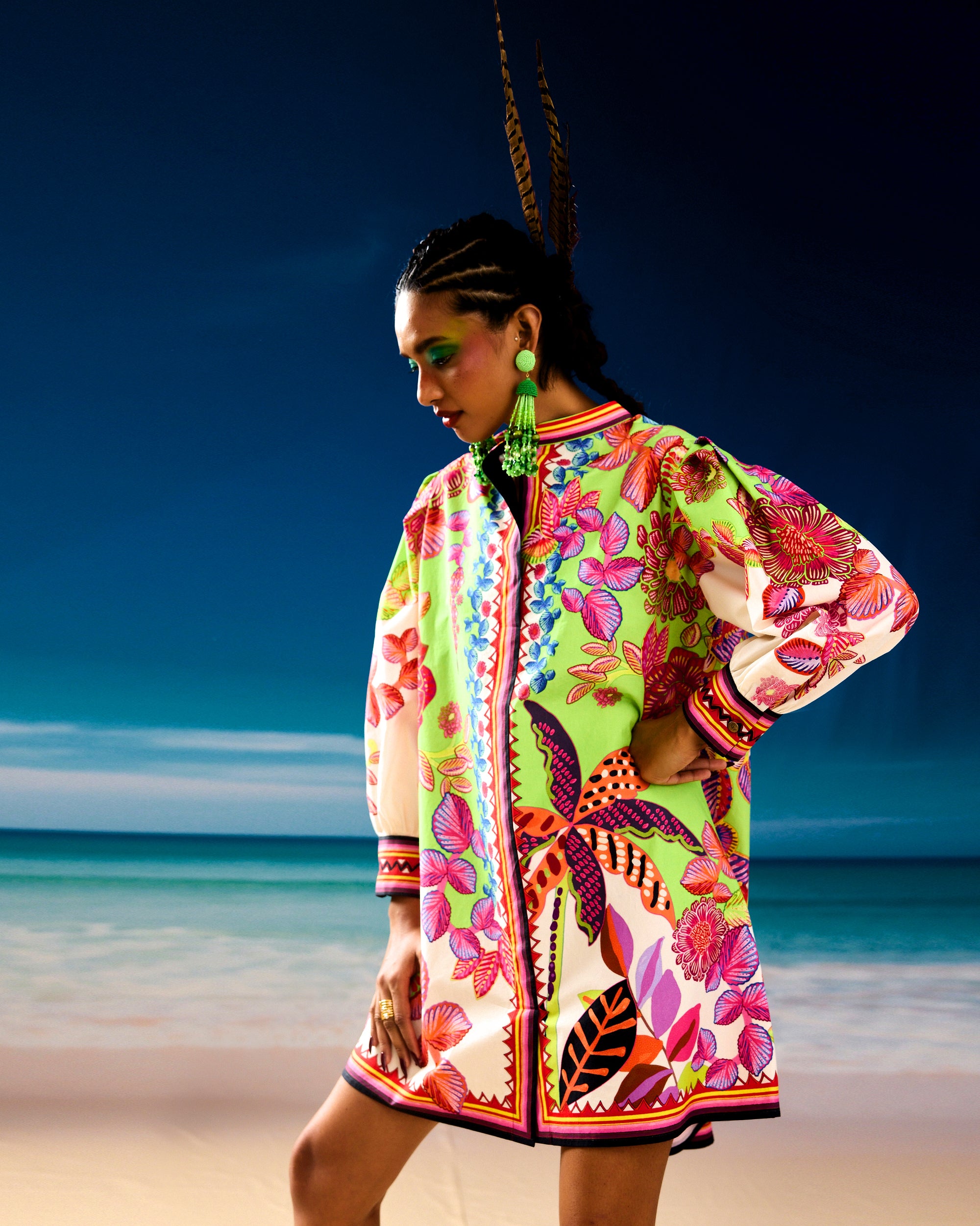 Jamaica : Sophia - Ivory/Lime