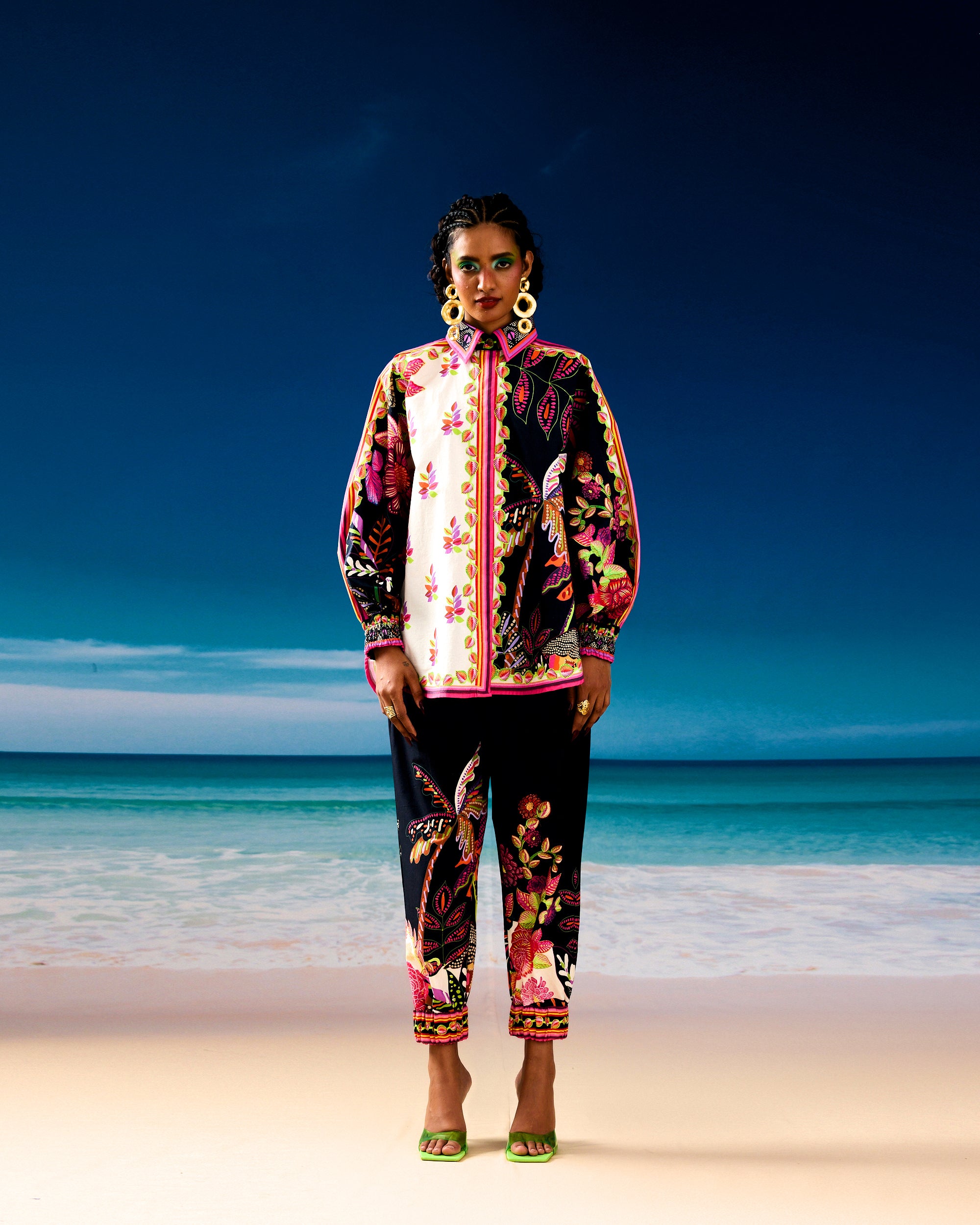 Jamaica : Faiza - Ivory/Black