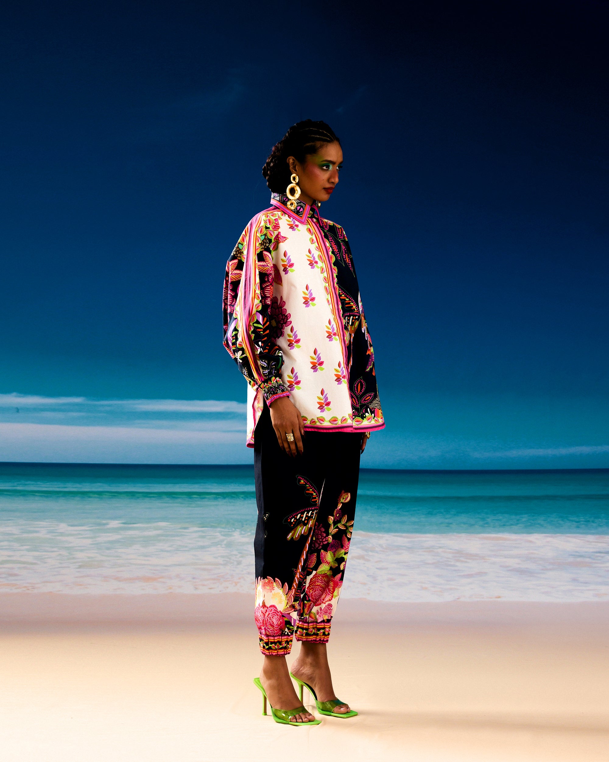 Jamaica : Faiza - Ivory/Black