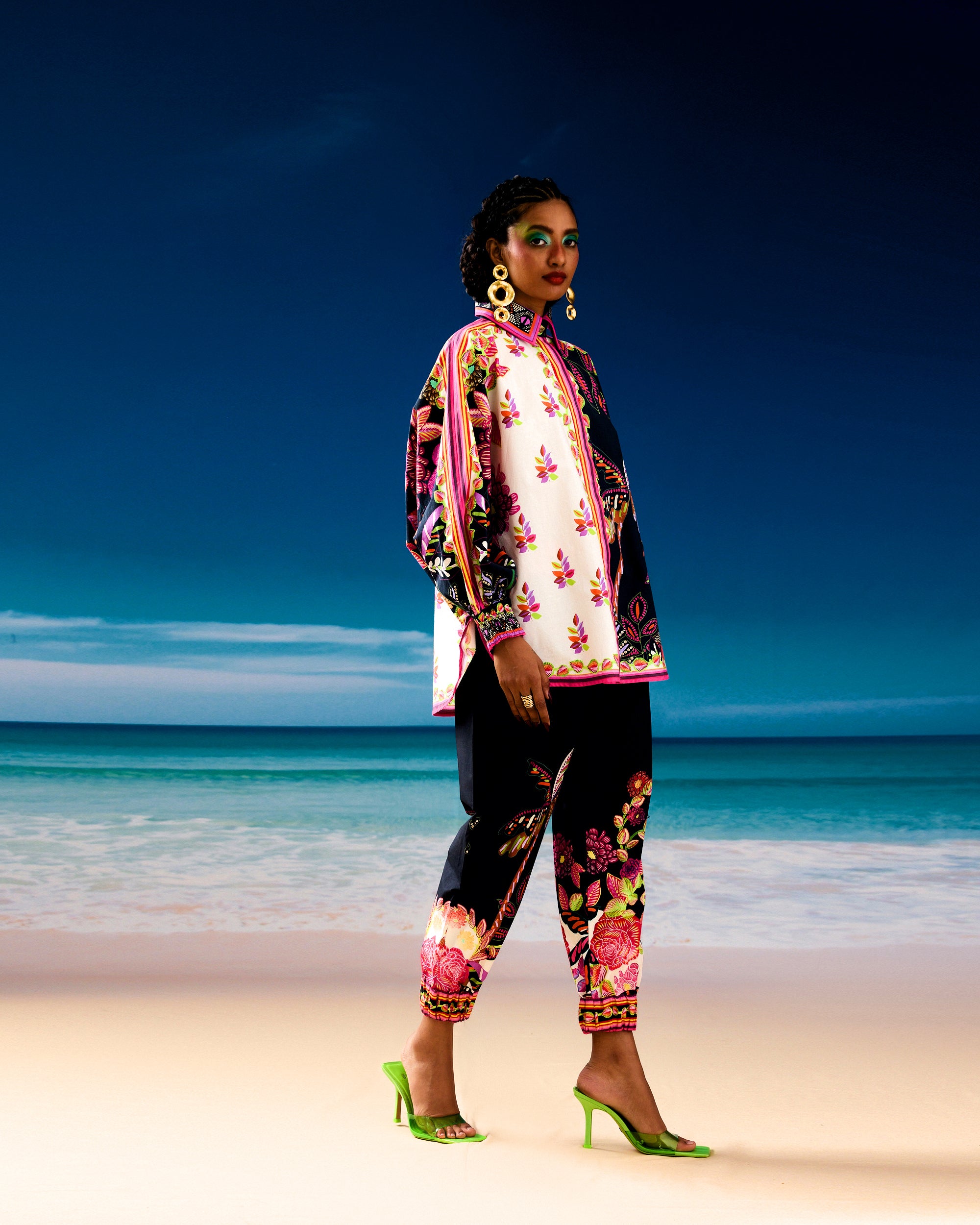 Jamaica : Faiza - Ivory/Black
