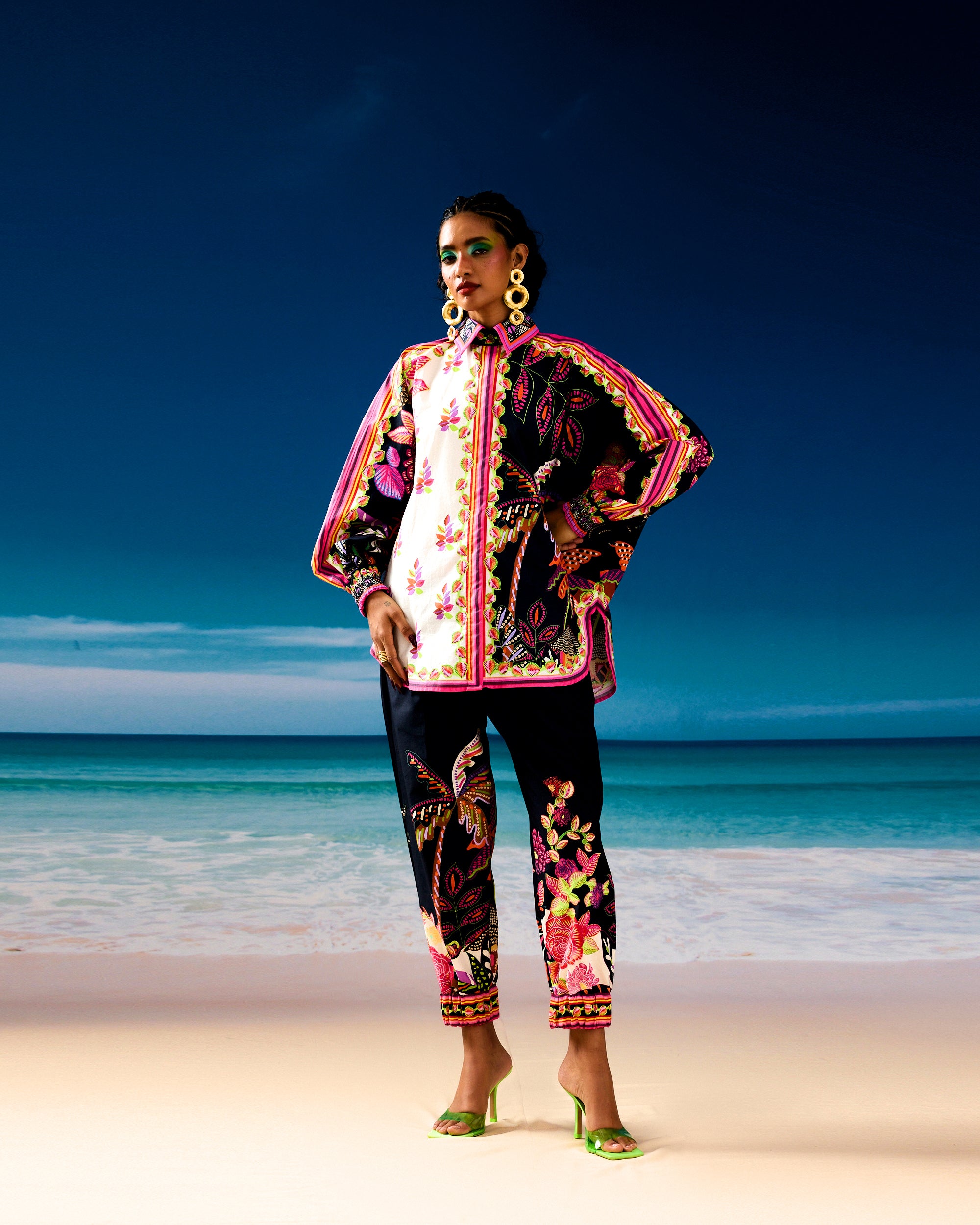 Jamaica : Faiza - Ivory/Black