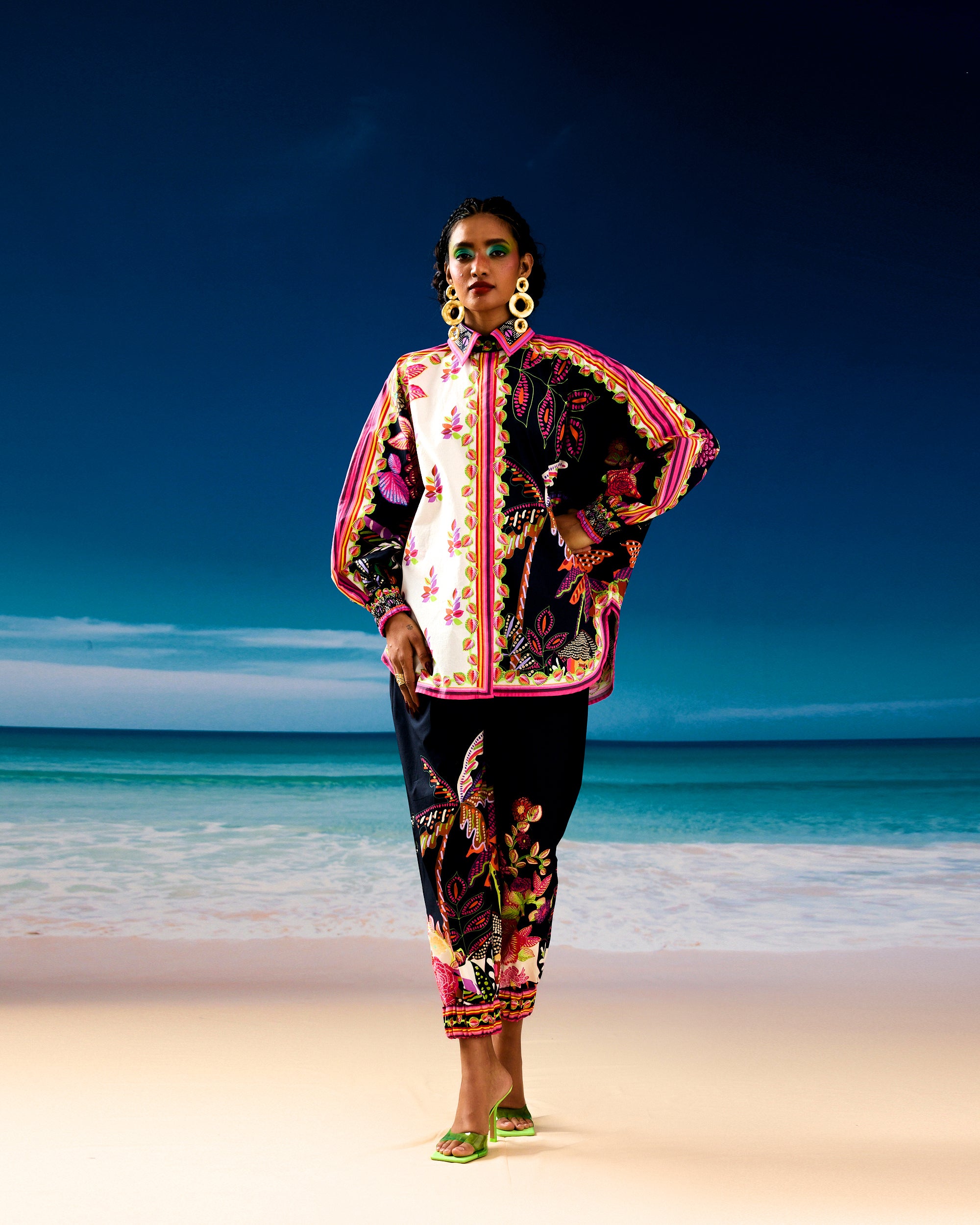 Jamaica : Faiza - Ivory/Black