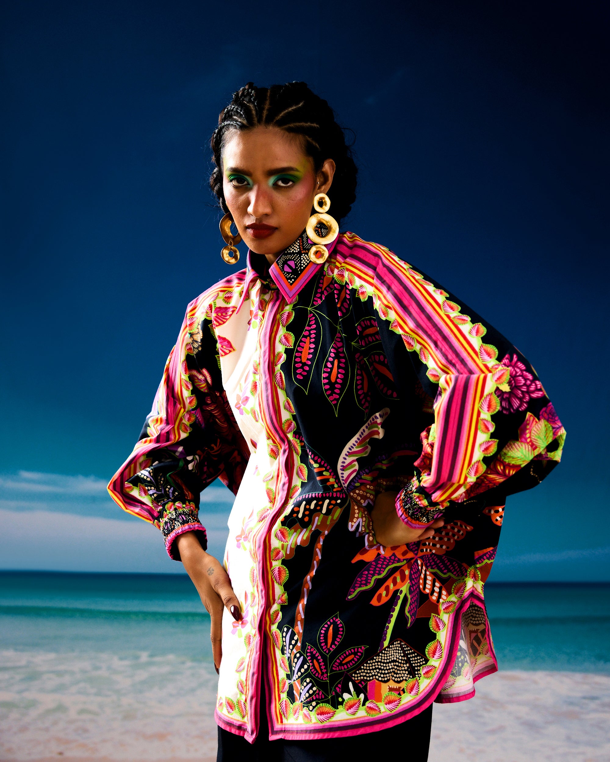 Jamaica : Faiza - Ivory/Black